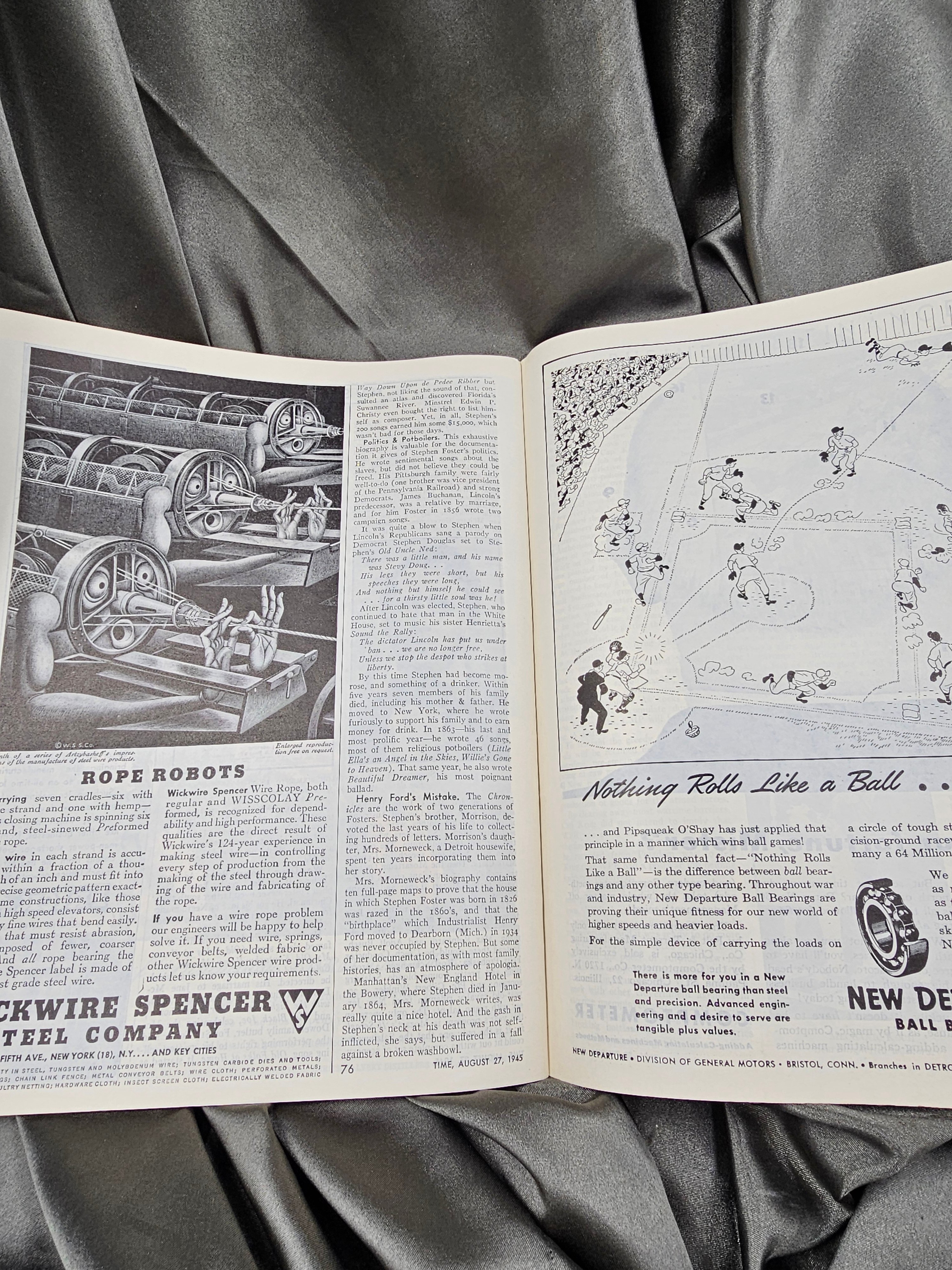 WWII US TIME MAGAZINE AUGUST 27TH 1945 — image 7