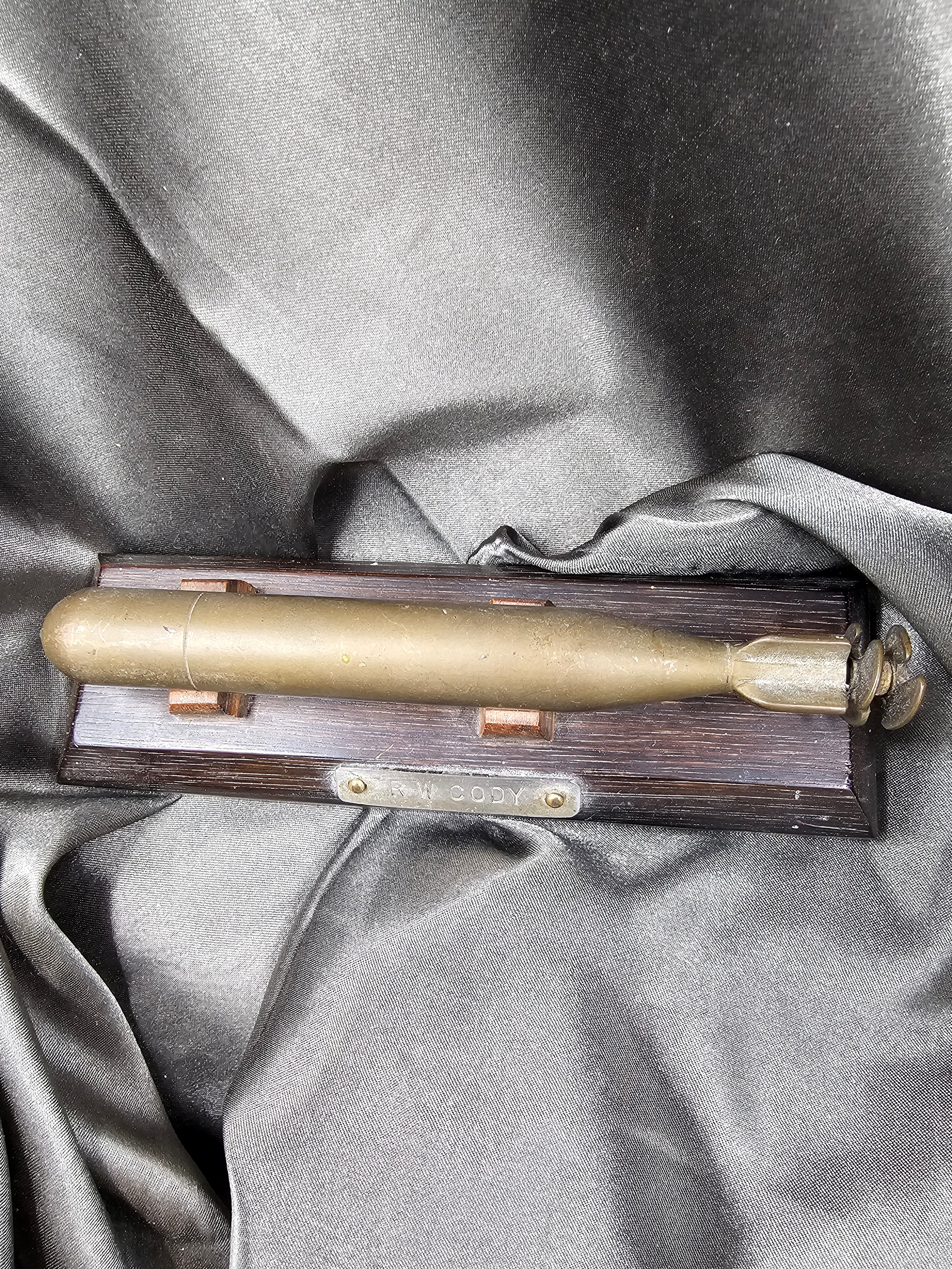 WWII US SUBMARINE TORPEDO TRENCH ART — image 2