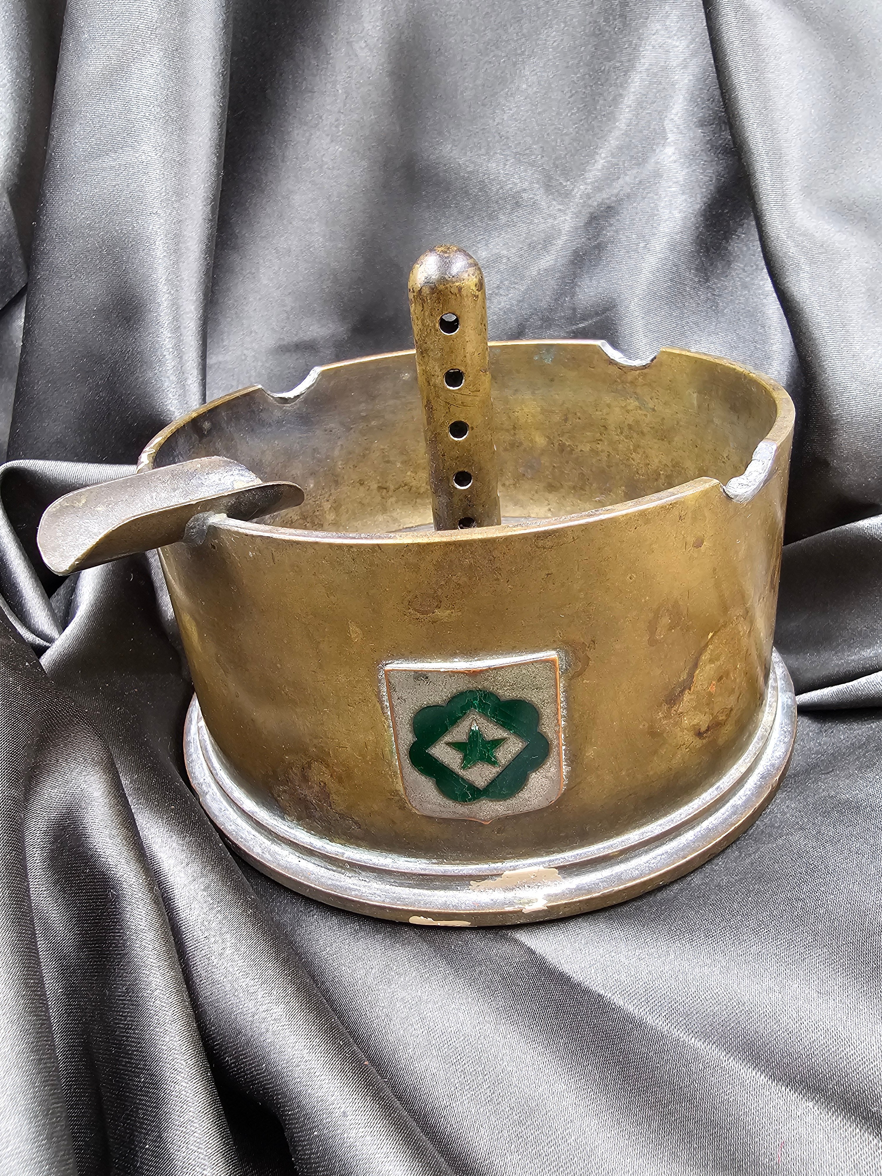WWII US 63RD TANK BATTALION TRENCH ART ASHTRAY — image 3