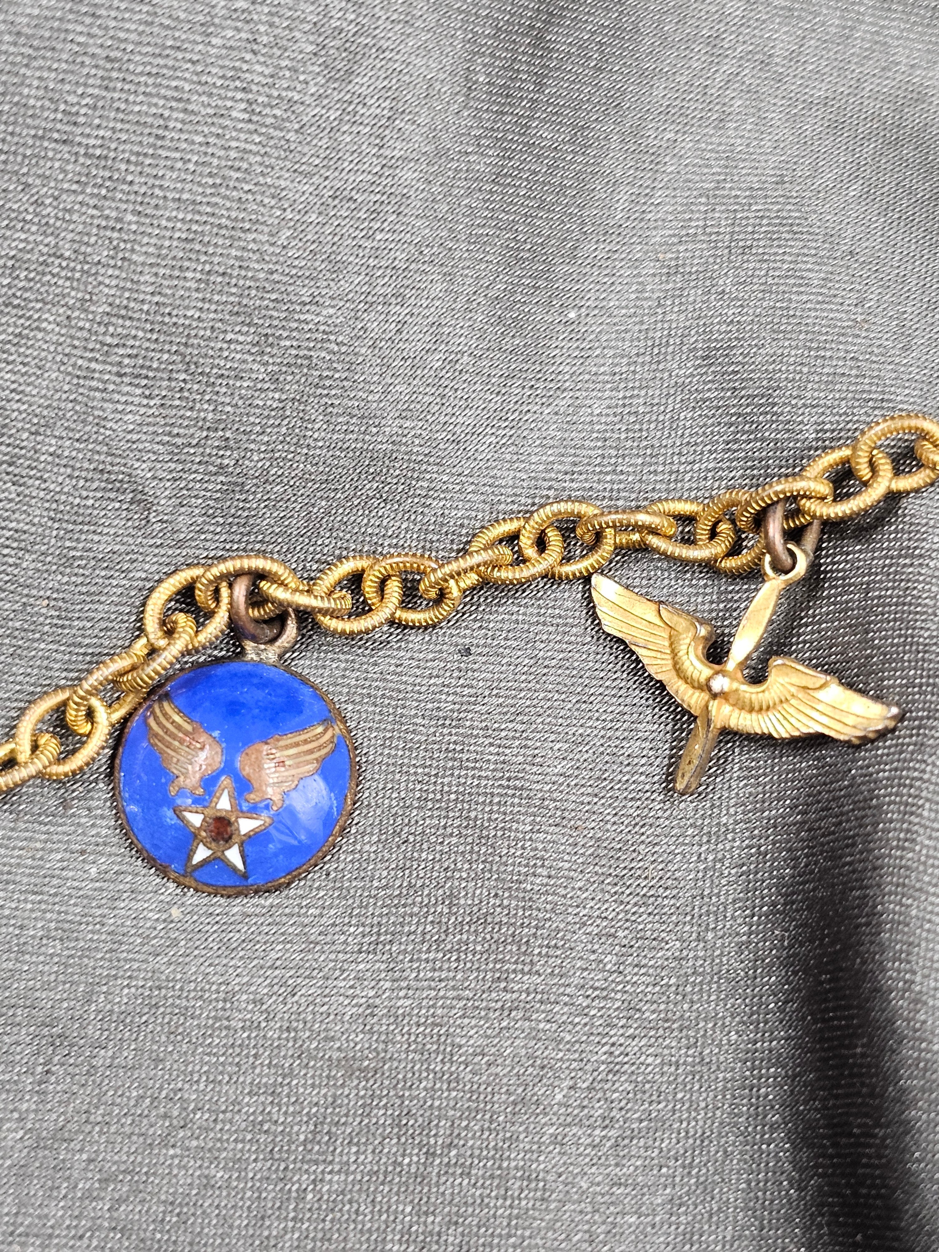 WWII US AIR CORPS SWEETHEART BRACELET — image 2