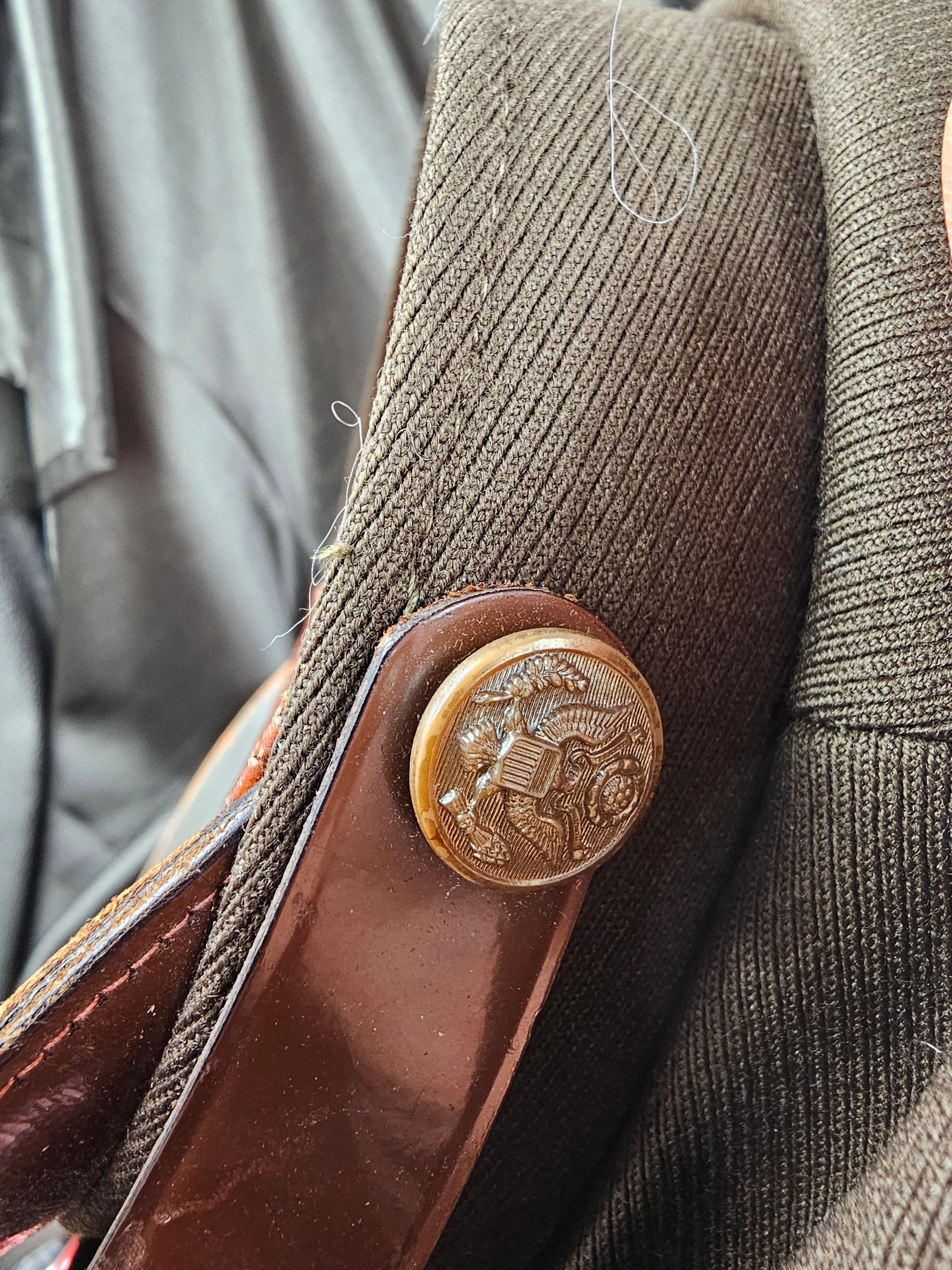 WWII US ENLISTED VISOR CAP SIZE 71/4 — image 8