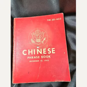 WWII US CHINESE PHRASE BOOK