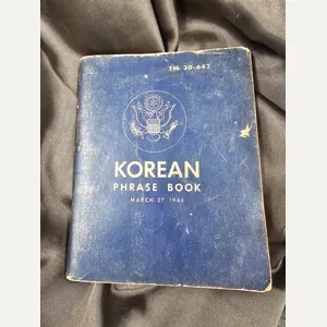 WWII KOREAN PHRASE BOOK