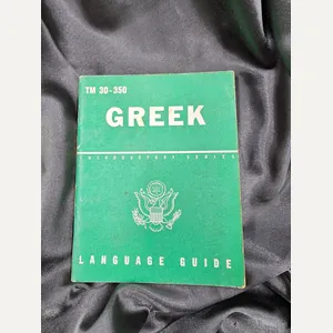 WWII US GREEK LANGUAGE GUIDE