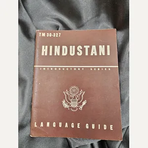 WWII US HINDUSTANI LANGUAGE GUIDE