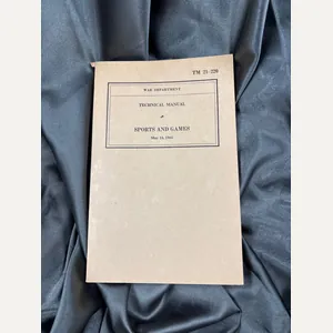 WWII US SPORTS AND GAME TRAINING MANUAL