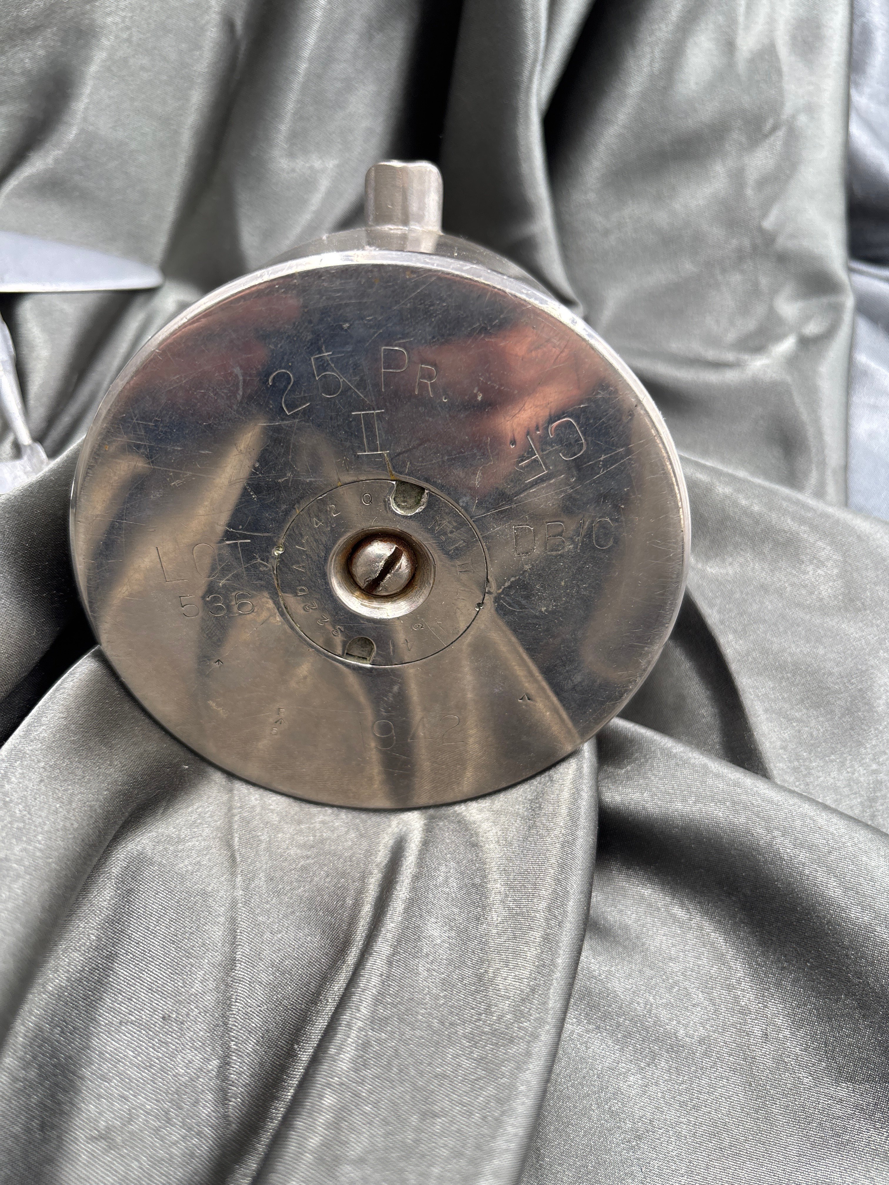 WWII ERA TRENCH ART SHELL CHROMED P38 — image 4