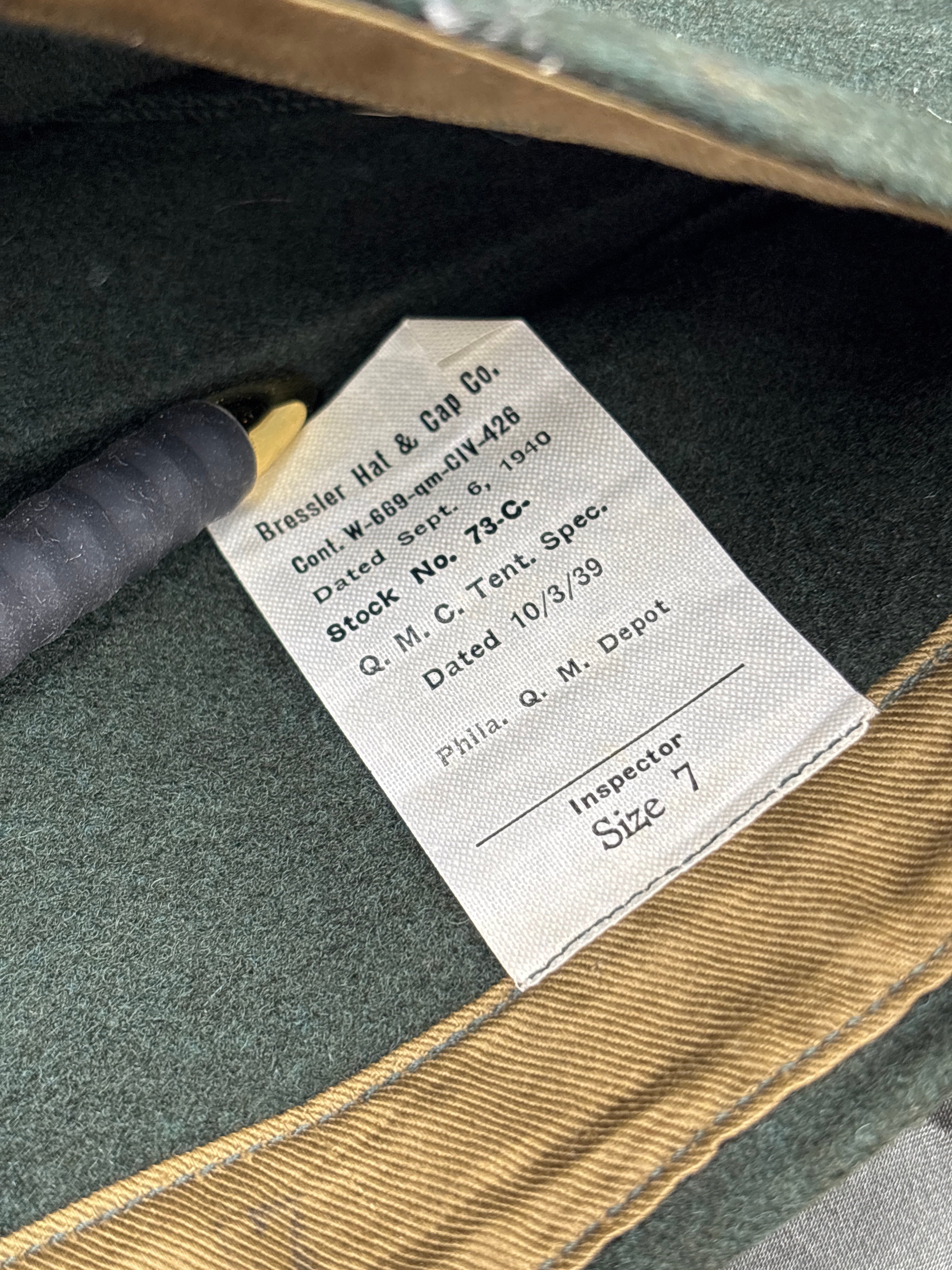 GREAT DEPRESSION ERA CCC GARRISON CAP SIZE 7 — image 3