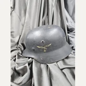 WWII GERMAN M42 SINGLE DECAL HELMET