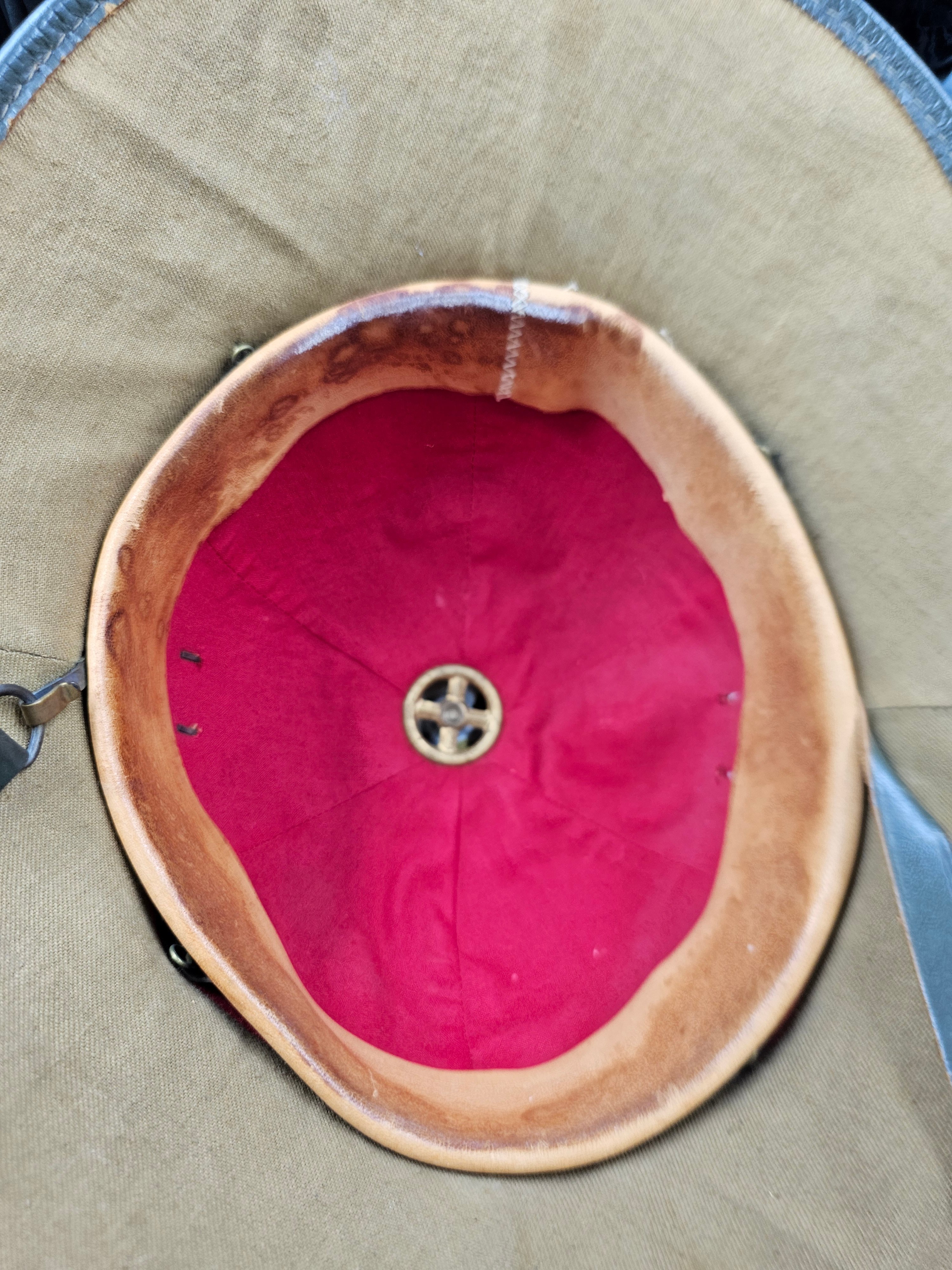 WWII GERMAN FIRST PATTERN PITH HELMET — image 6