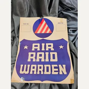 WWII AIR RAID WARDEN POSTER