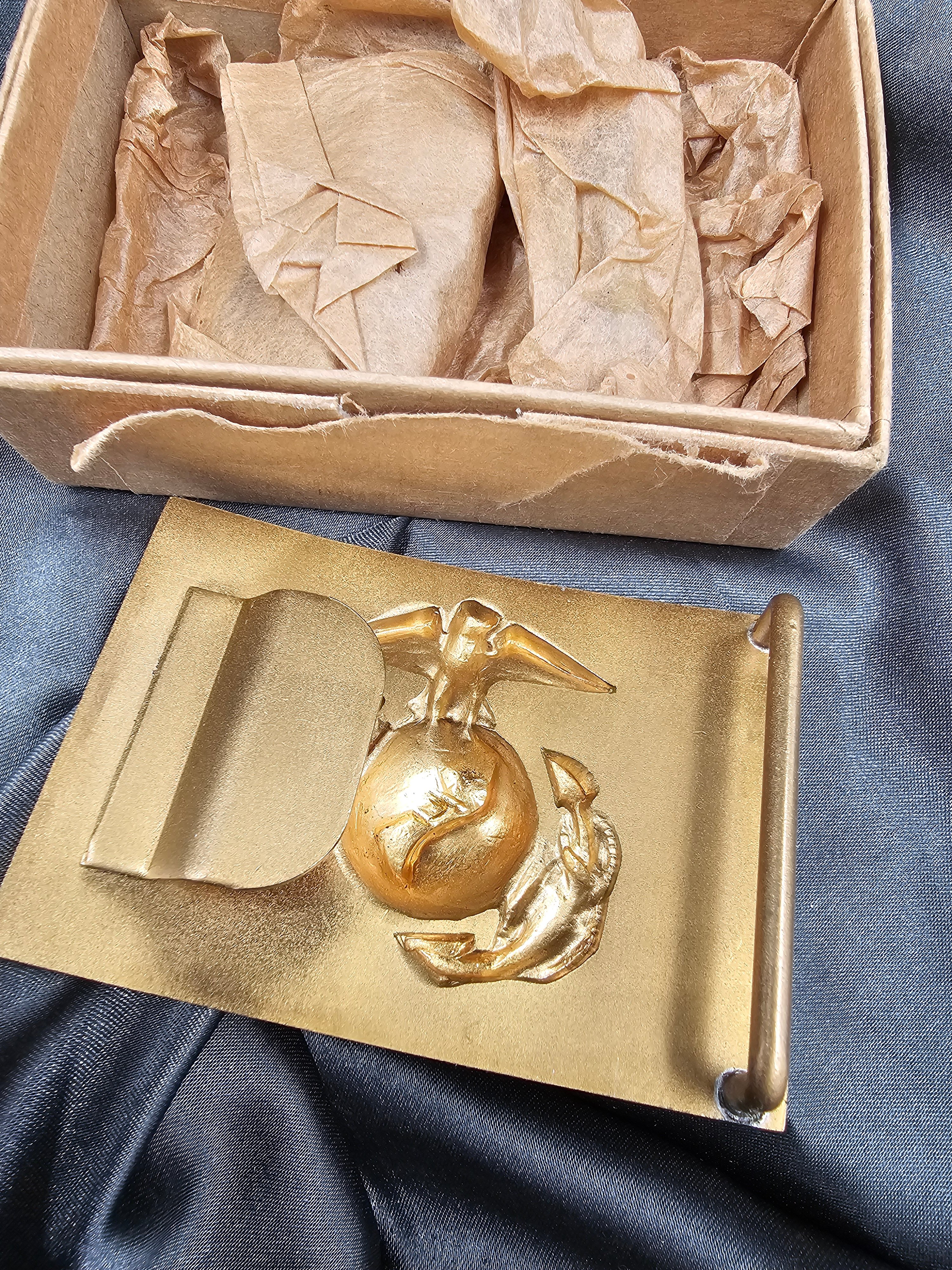 VIETNAM WAR ERA USMC BRASS BELT — image 3