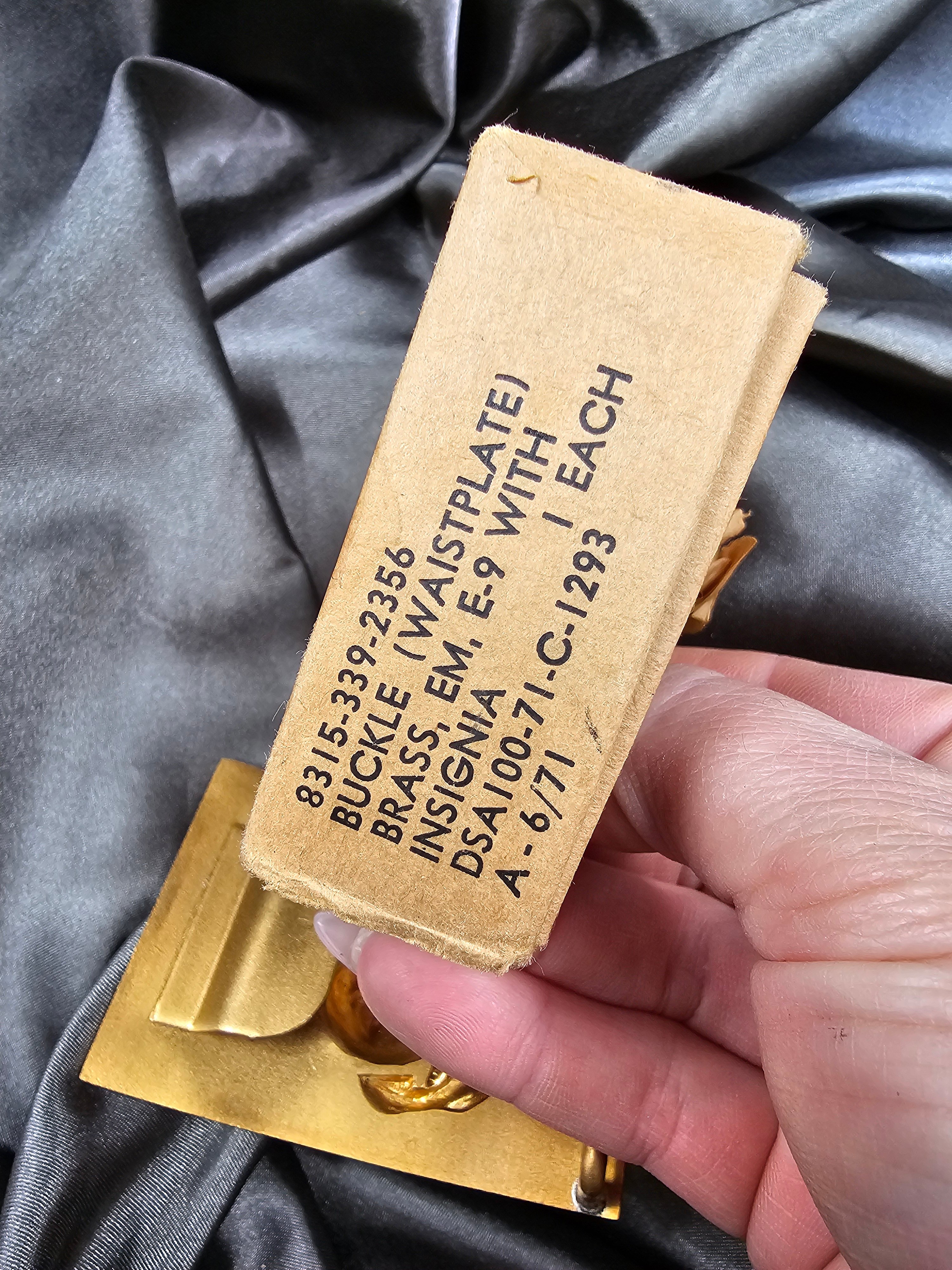 VIETNAM WAR ERA USMC BRASS BELT — image 4