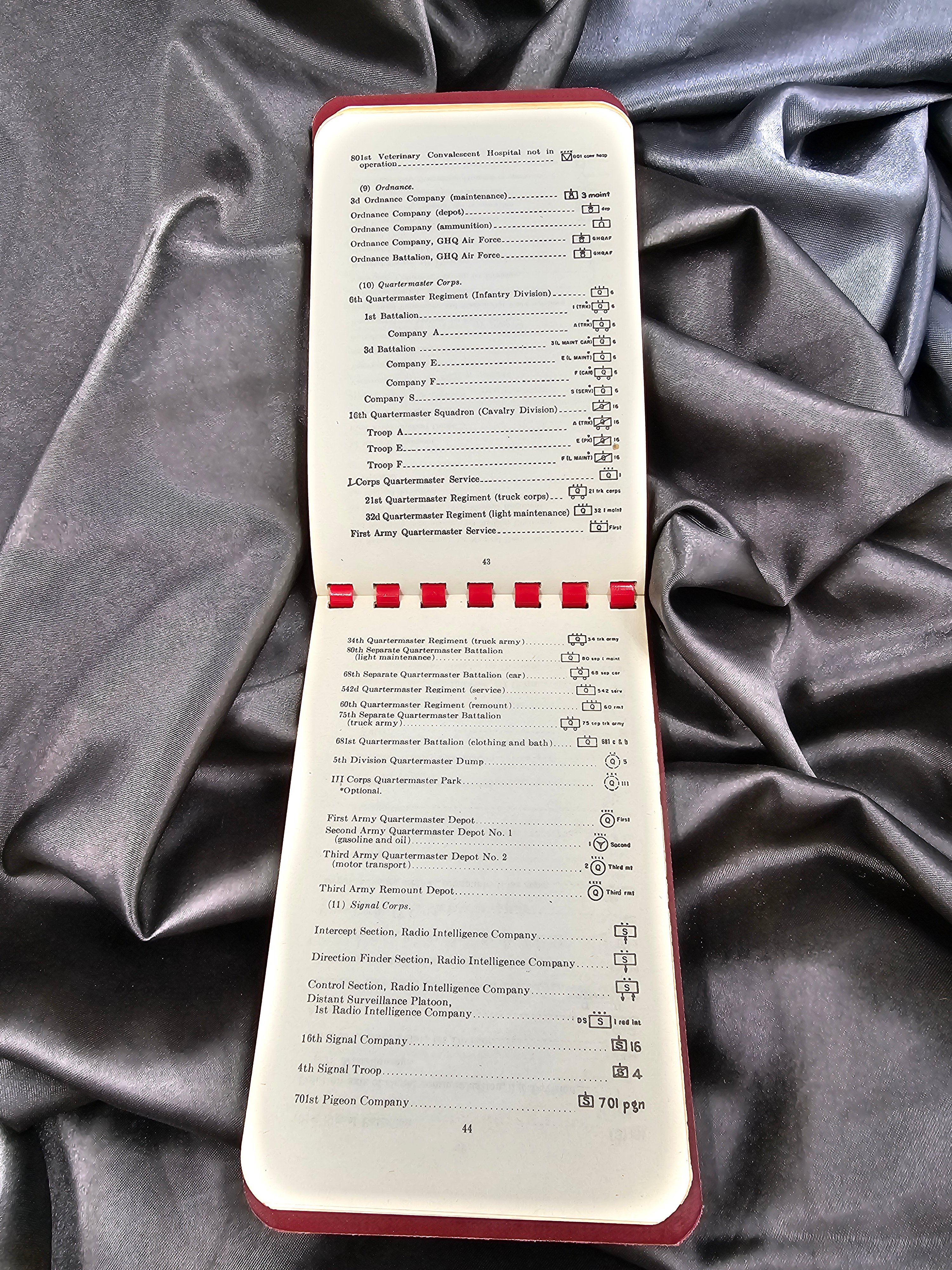 WWII US ARMY OFFICERS NOTEBOOK — image 3