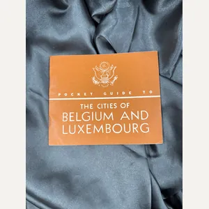WWII POCKET GUIDE CITIES OF BELGIUM AND LUXEMBOURG