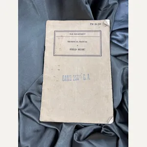 WWII US FIELD MUSIC TRAINING MANUAL