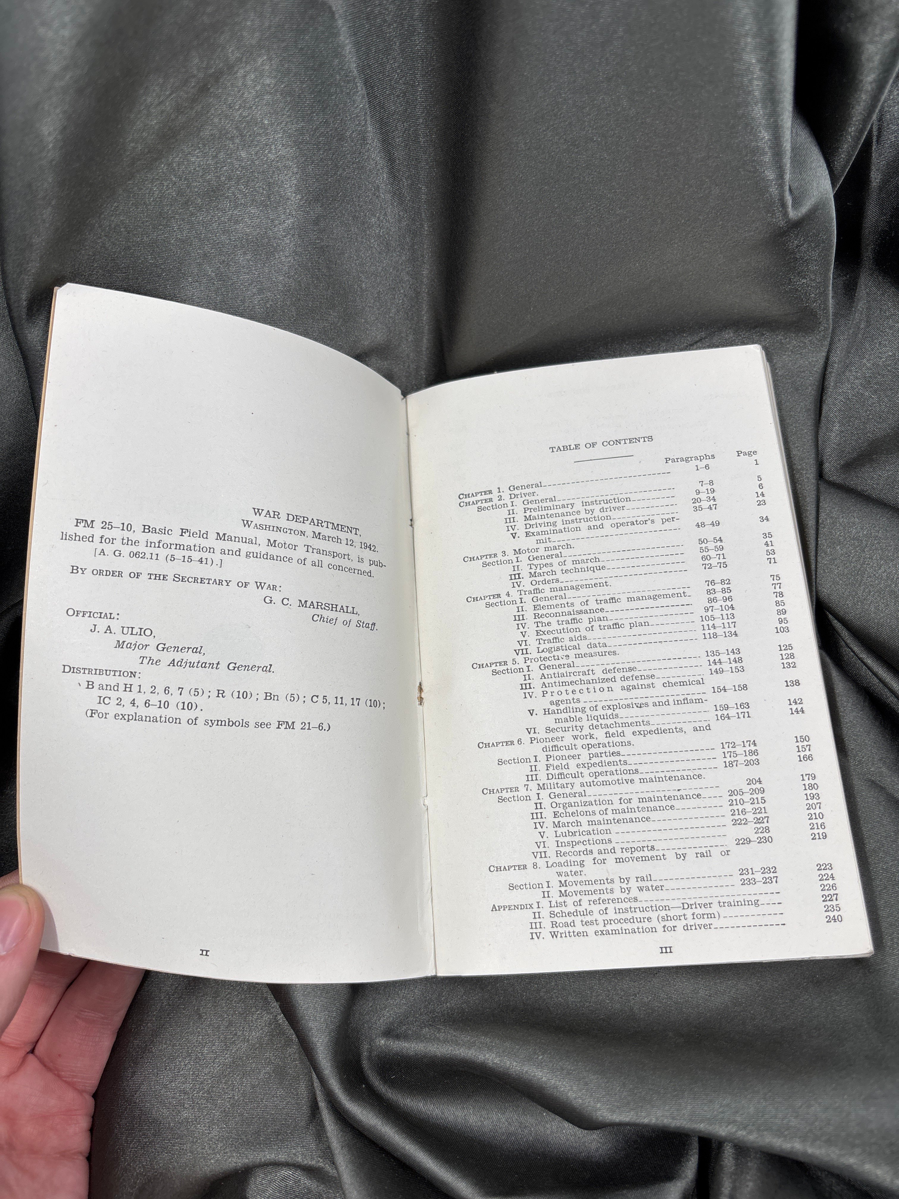 WWII MOTOR TRANSPORT TRAINING MANUAL — image 2