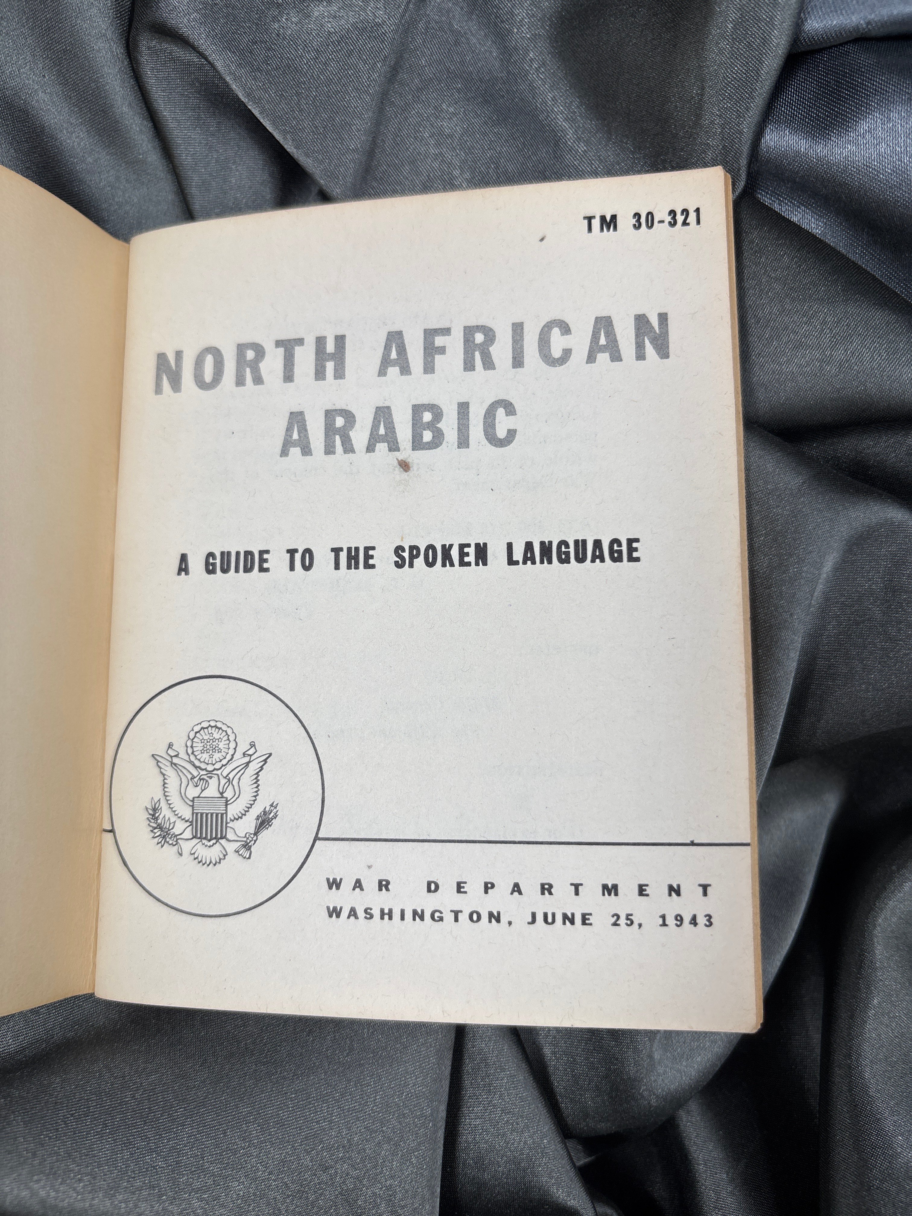 WWII NORTH AFRICAN ARABIC LANGUAGE GUIDE — image 6