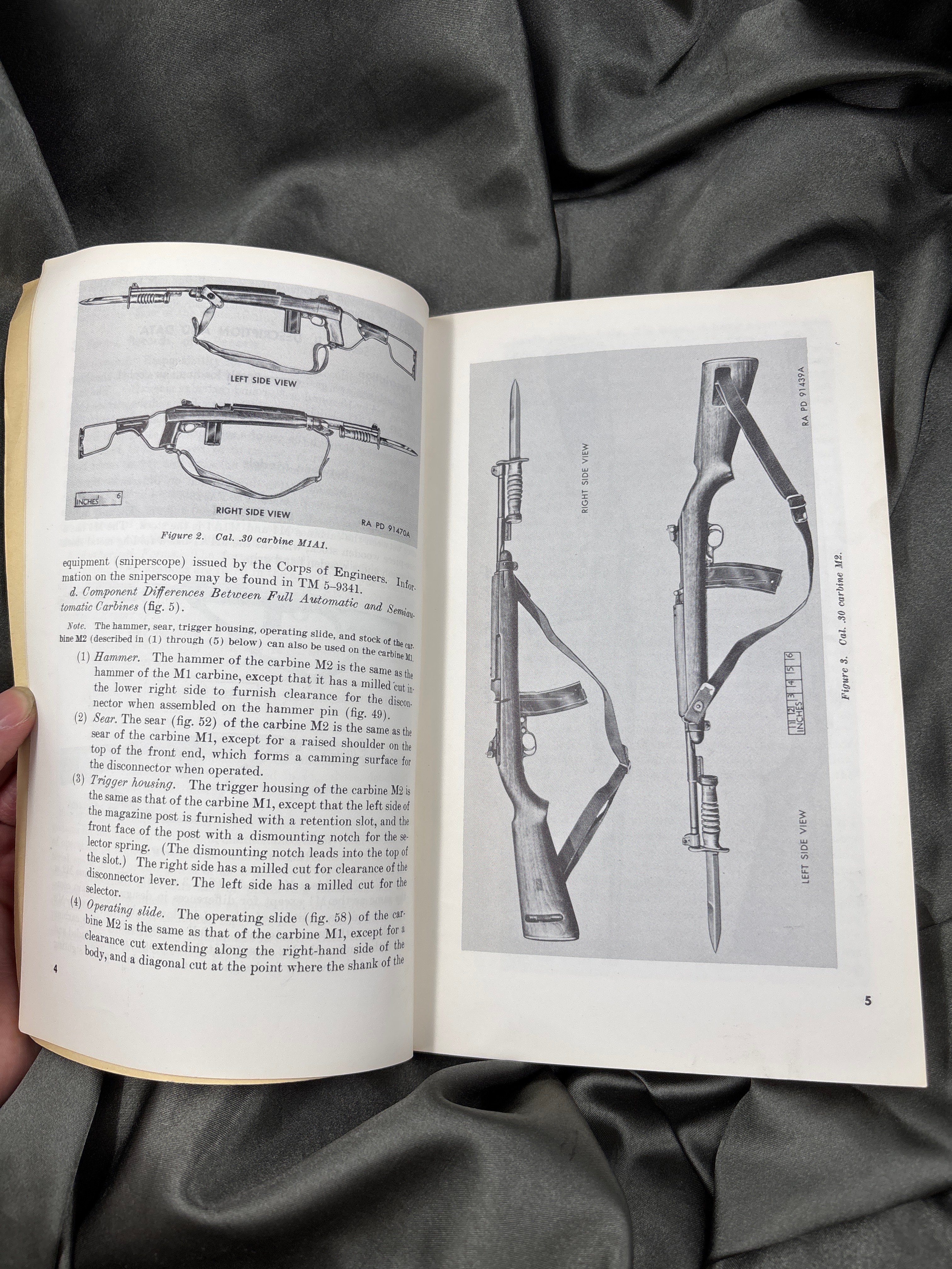 1950'S CAL .30 CARBINES, M1, M1A1, M2 AND M3 TRAINING MANUAL — image 4