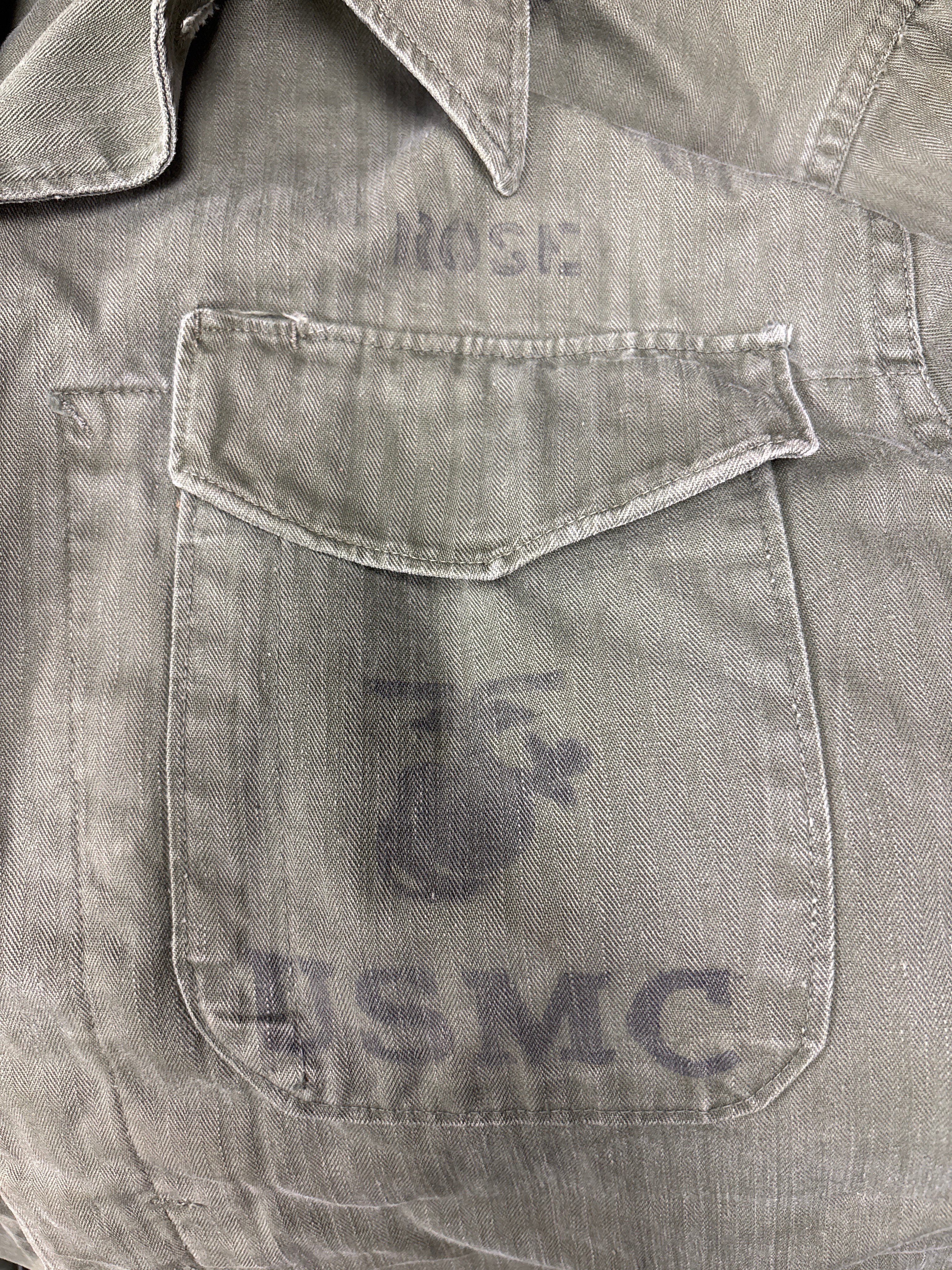 US MARINE CORPS P53 HBT UTILITY SHIRT — image 2