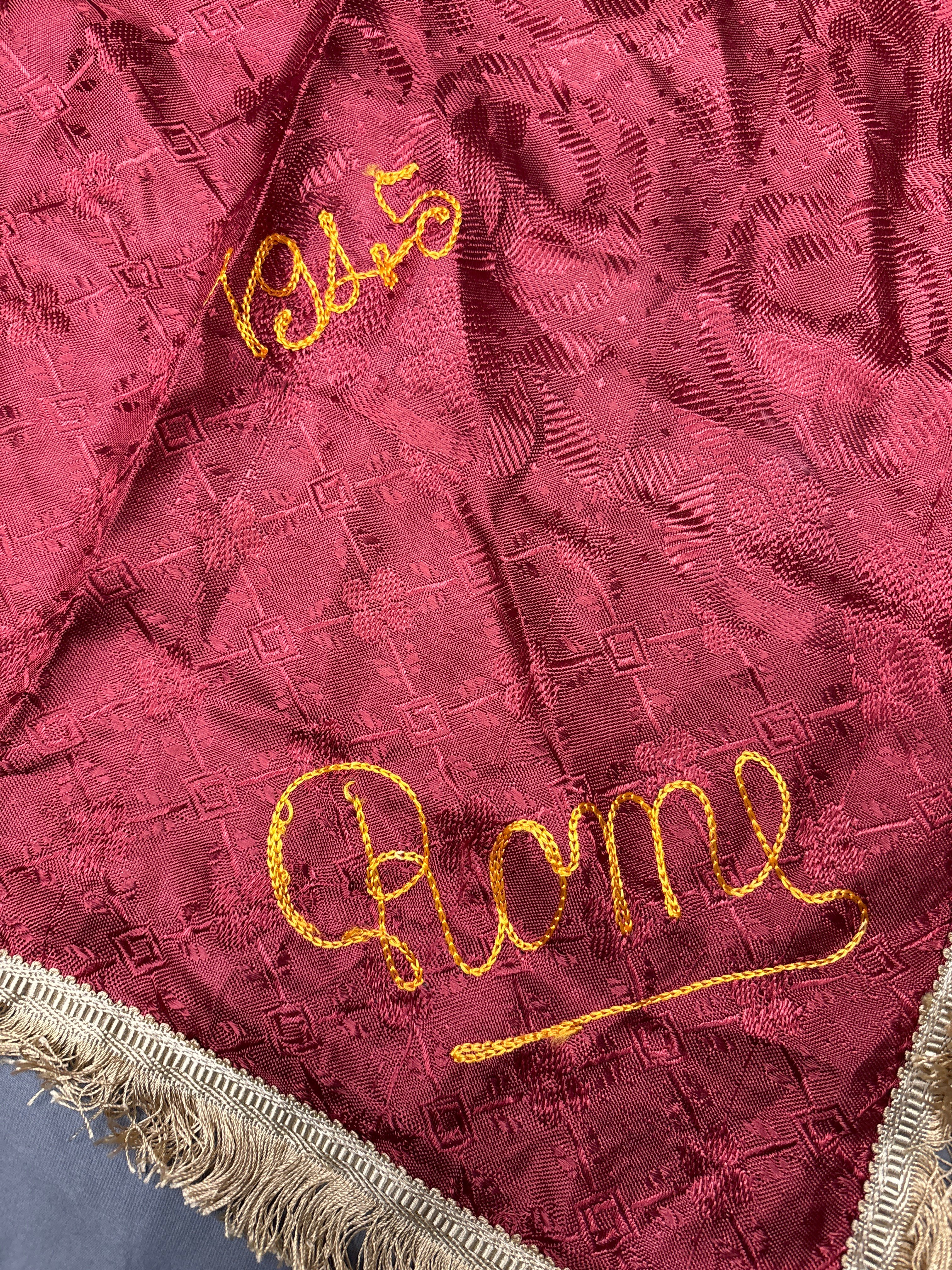 WWII ERA SOUVENIR OF ROME TABLE COVER — image 2