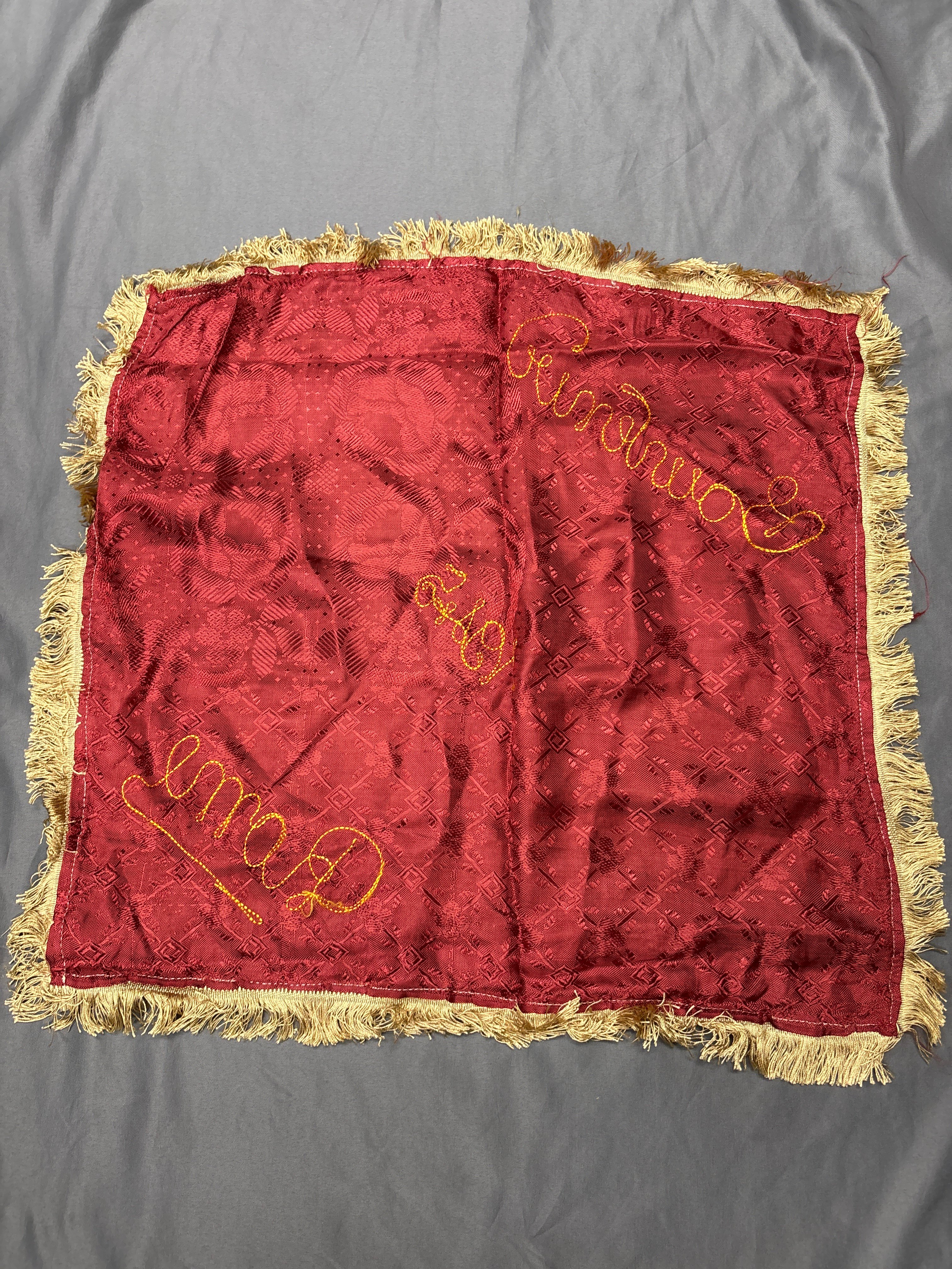 WWII ERA SOUVENIR OF ROME TABLE COVER — image 3