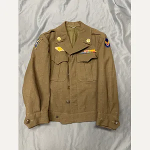 WWII US 12TH AIR FORCES IKE JACKET WITH BULLION PATCH