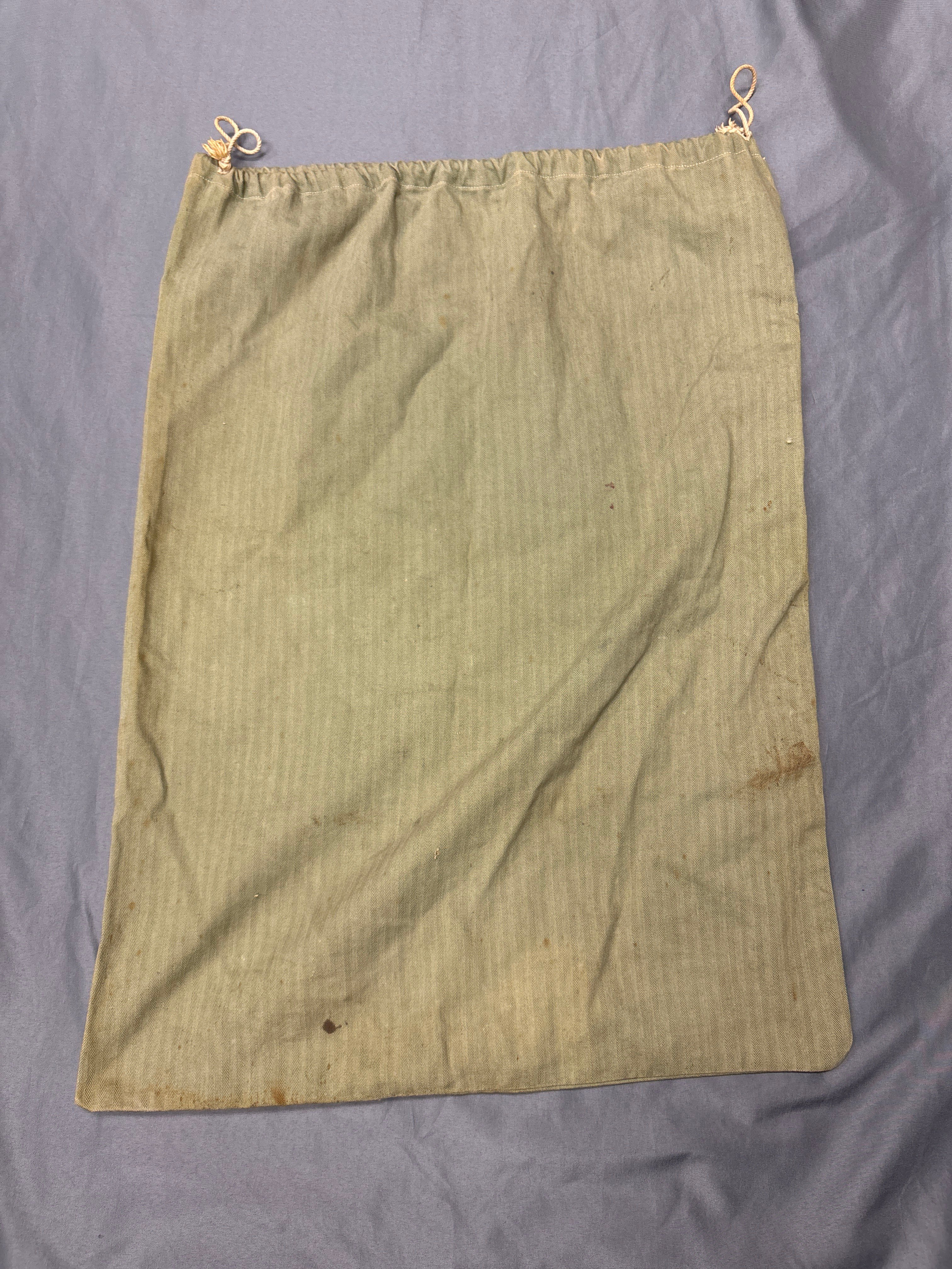 WWII US MARINE CORPS HBT LAUNDRY BAG — image 2