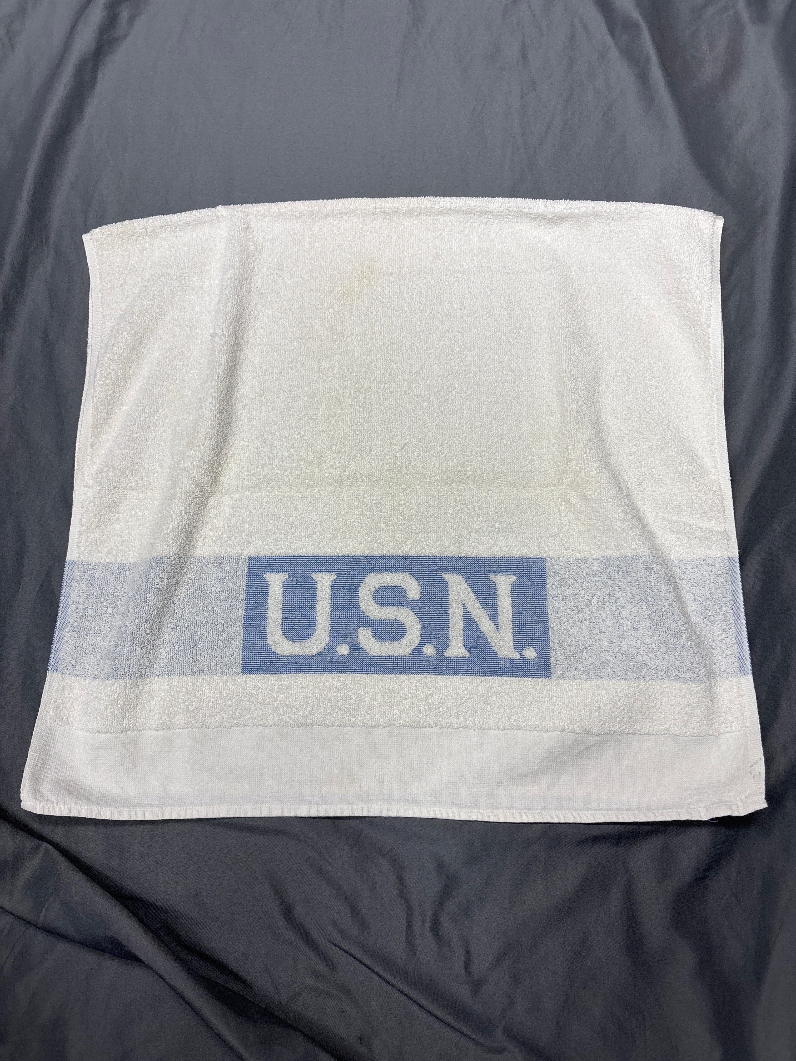 1940's/1950's US NAVY CANNON HUCK COTTON TOWEL — image 5