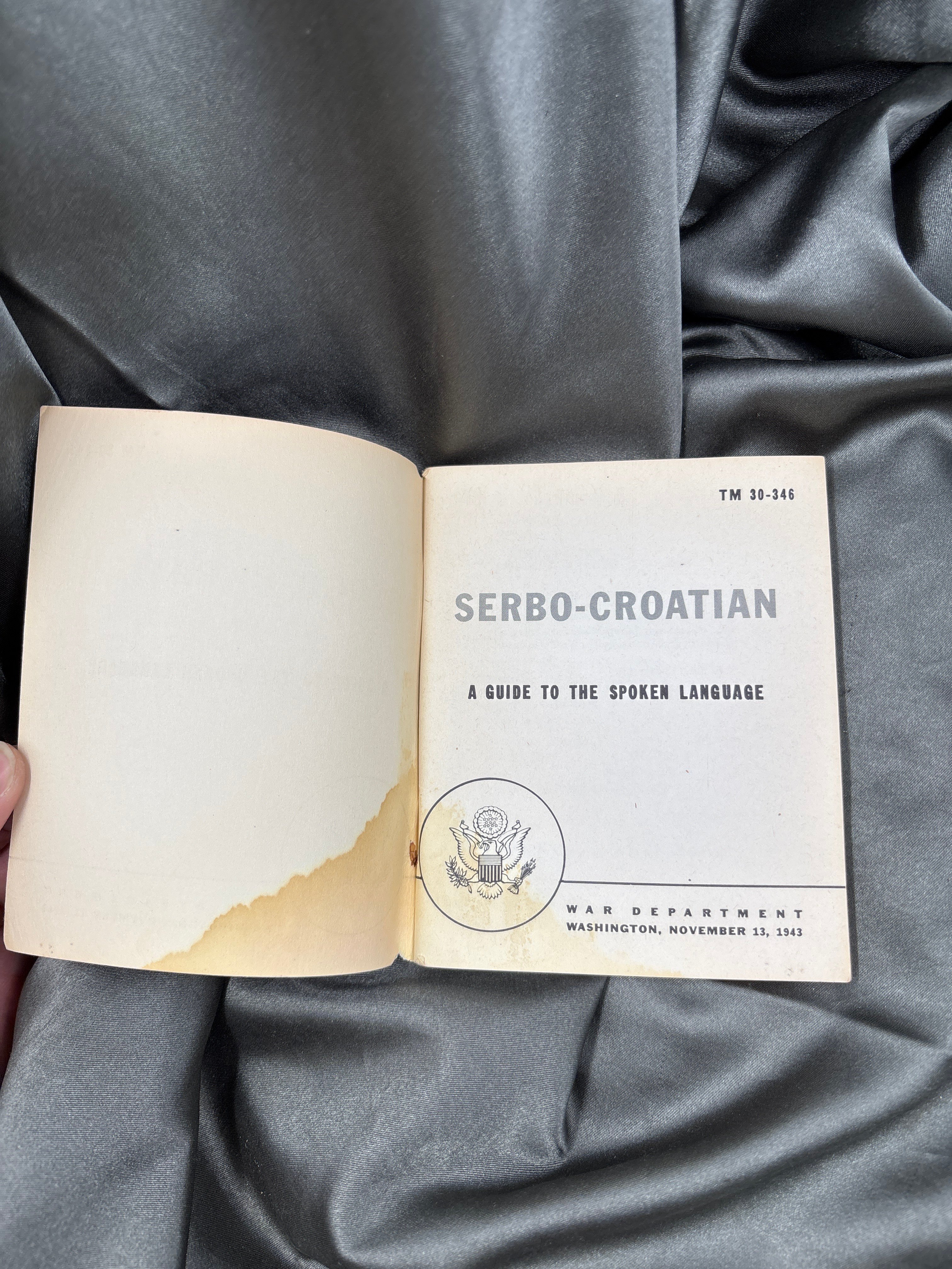 WWII SERBO-CROATIAN LANGUAGE GUIDE — image 2