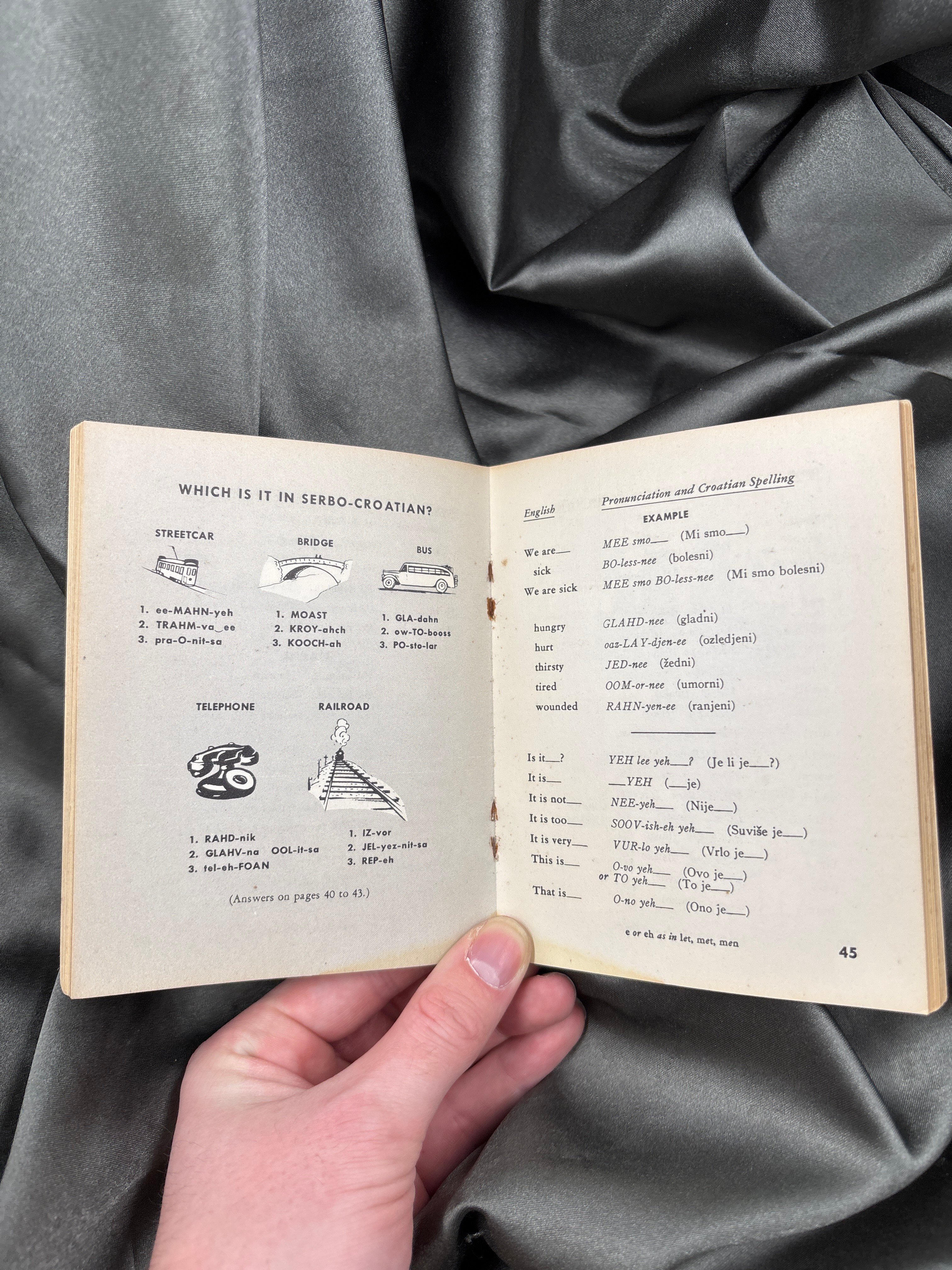 WWII SERBO-CROATIAN LANGUAGE GUIDE — image 3