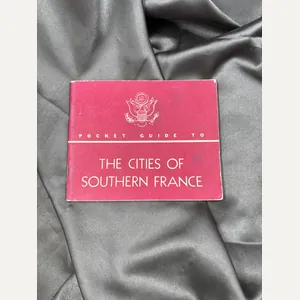 WWII US SOLDIERS POCKET GUIDE TO CITIES OF SOUTHERN FRANCE