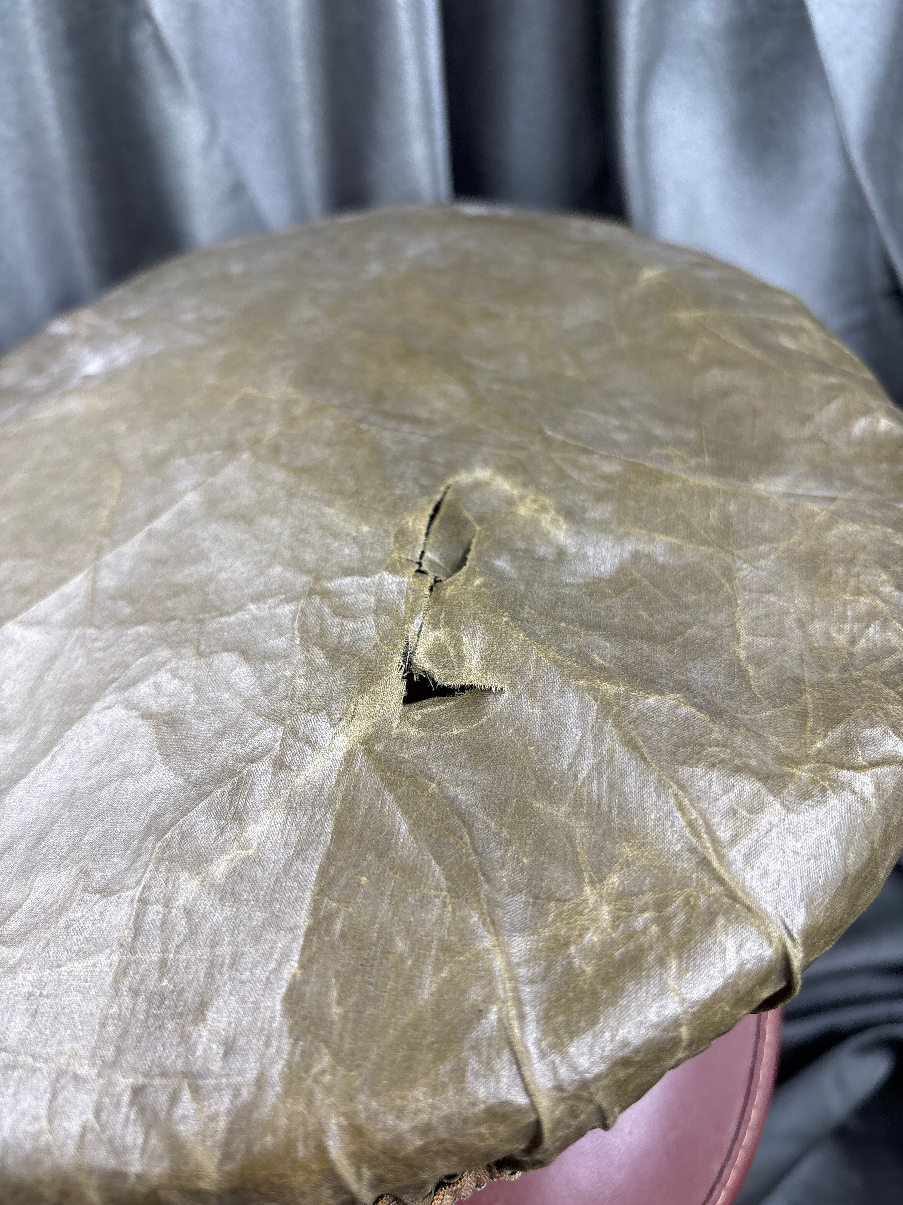 WWII US ENLISTED VISOR CAP SIZE 7 1/4 WITH COVER — image 3