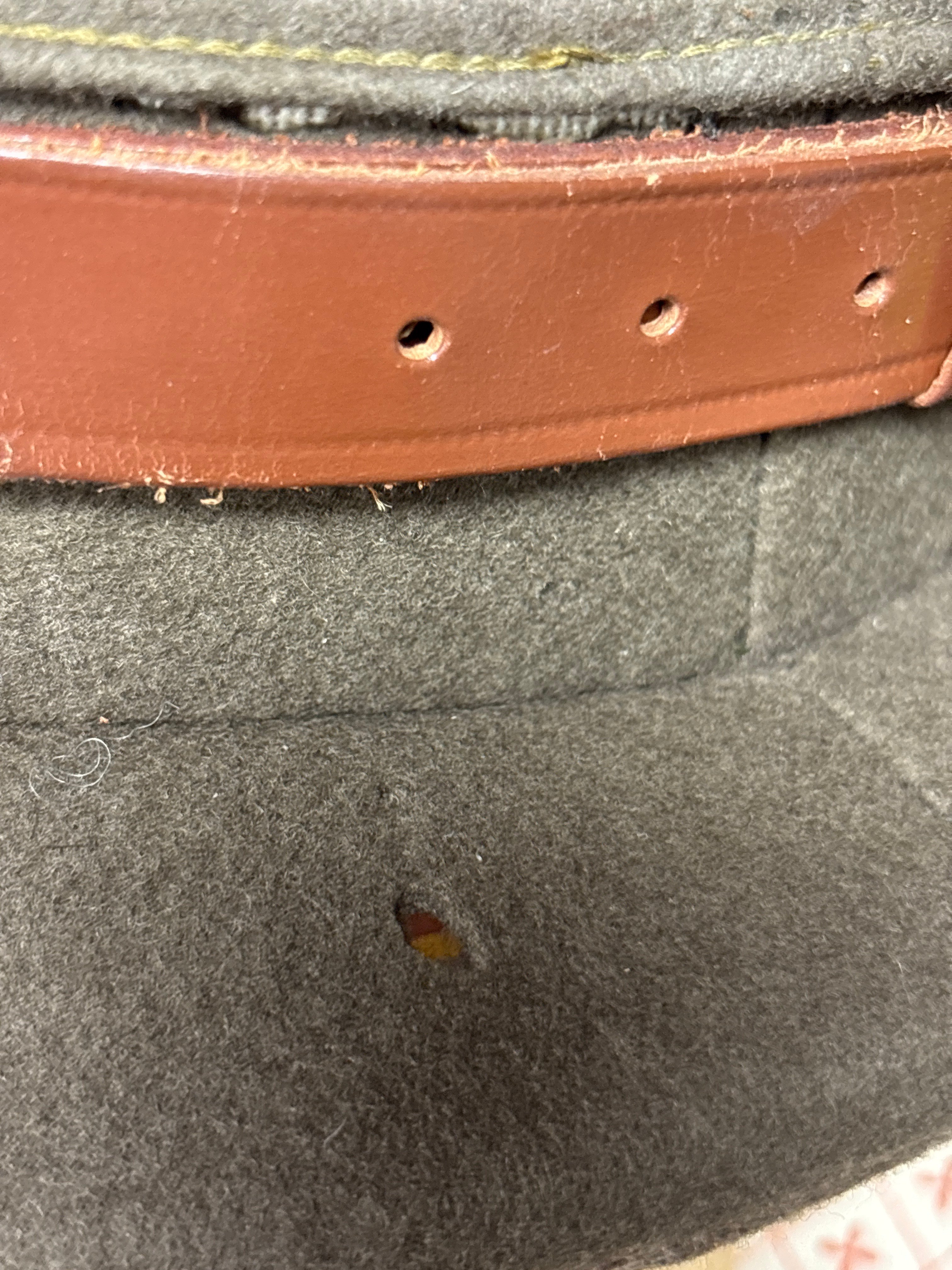 WWII US ENLISTED VISOR CAP SIZE 7 1/4 WITH COVER — image 8