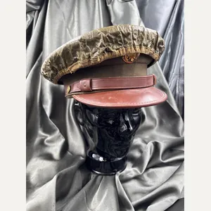 WWII US ENLISTED VISOR CAP SIZE 7 1/4 WITH COVER