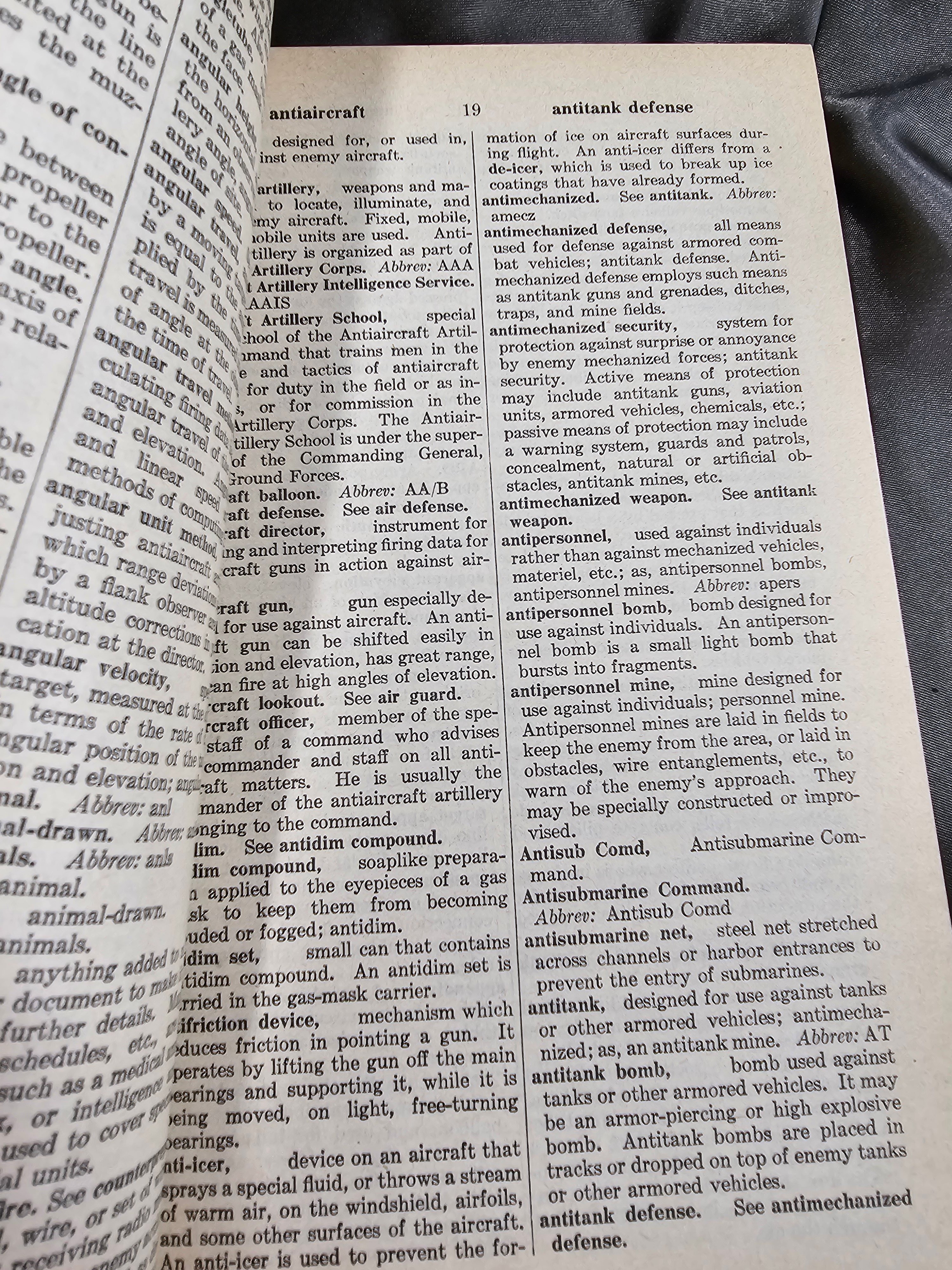 WWII US DICTIONARY OF UNITED STATES ARMY TERMS — image 2