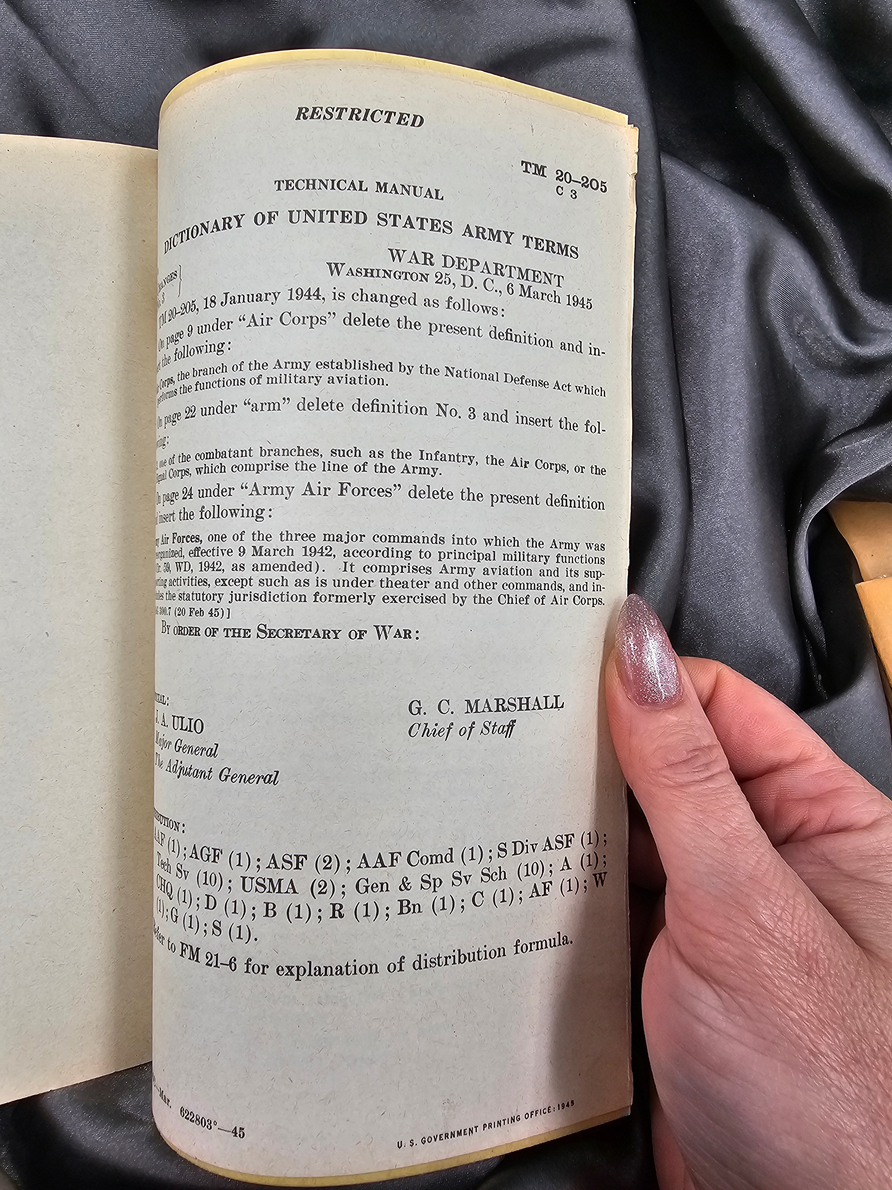 WWII US DICTIONARY OF UNITED STATES ARMY TERMS — image 5