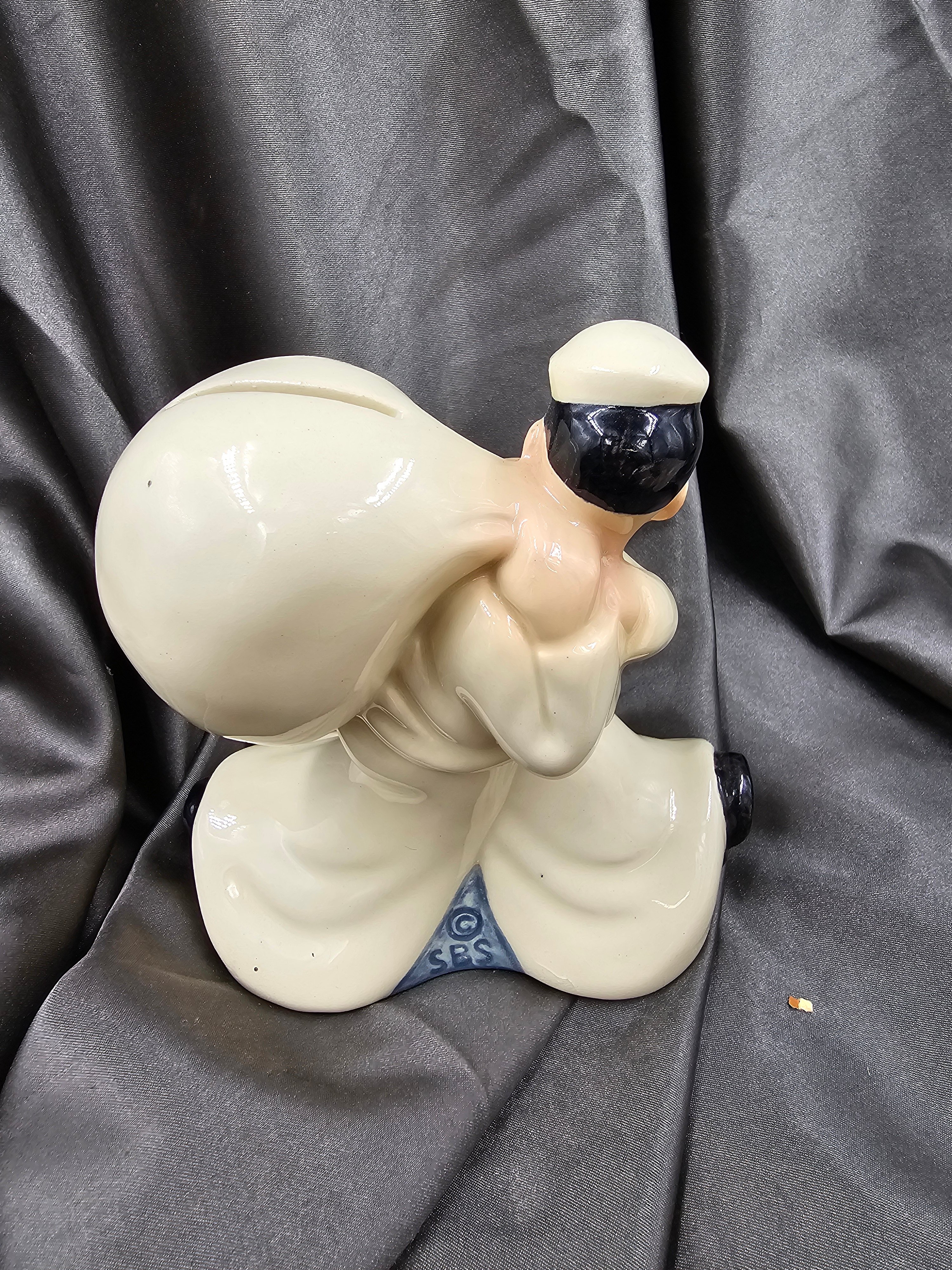 WWII US NAVY SAILOR PIGGY BANK — image 2