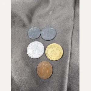 WWII GERMAN REICHSMARK COINS SET