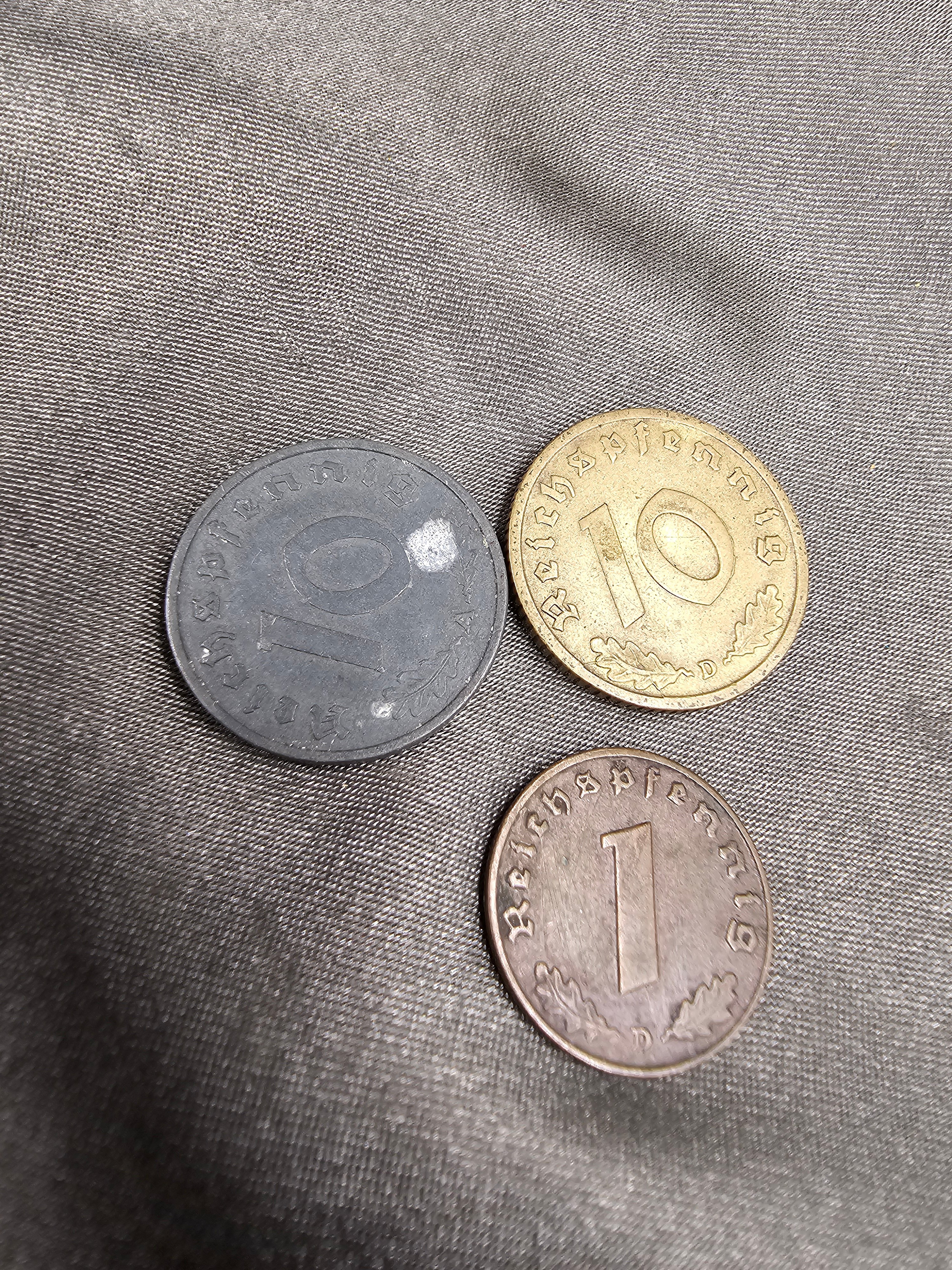 WWII ERA GERMAN COINS SET — image 2