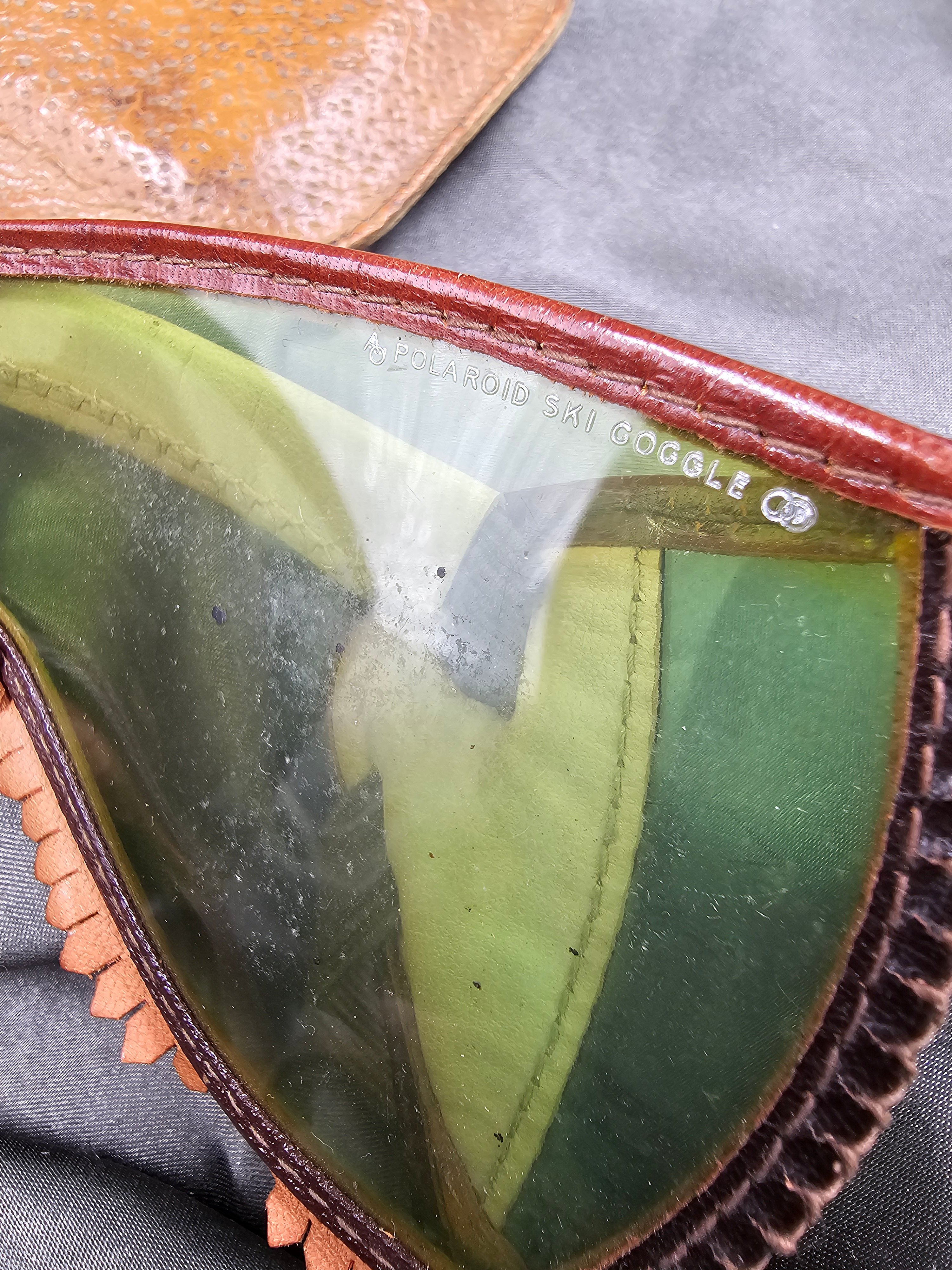 RARE WWII POLAROID MOUNTAIN TROOPS FOLDABLE SKI GOGGLES — image 2