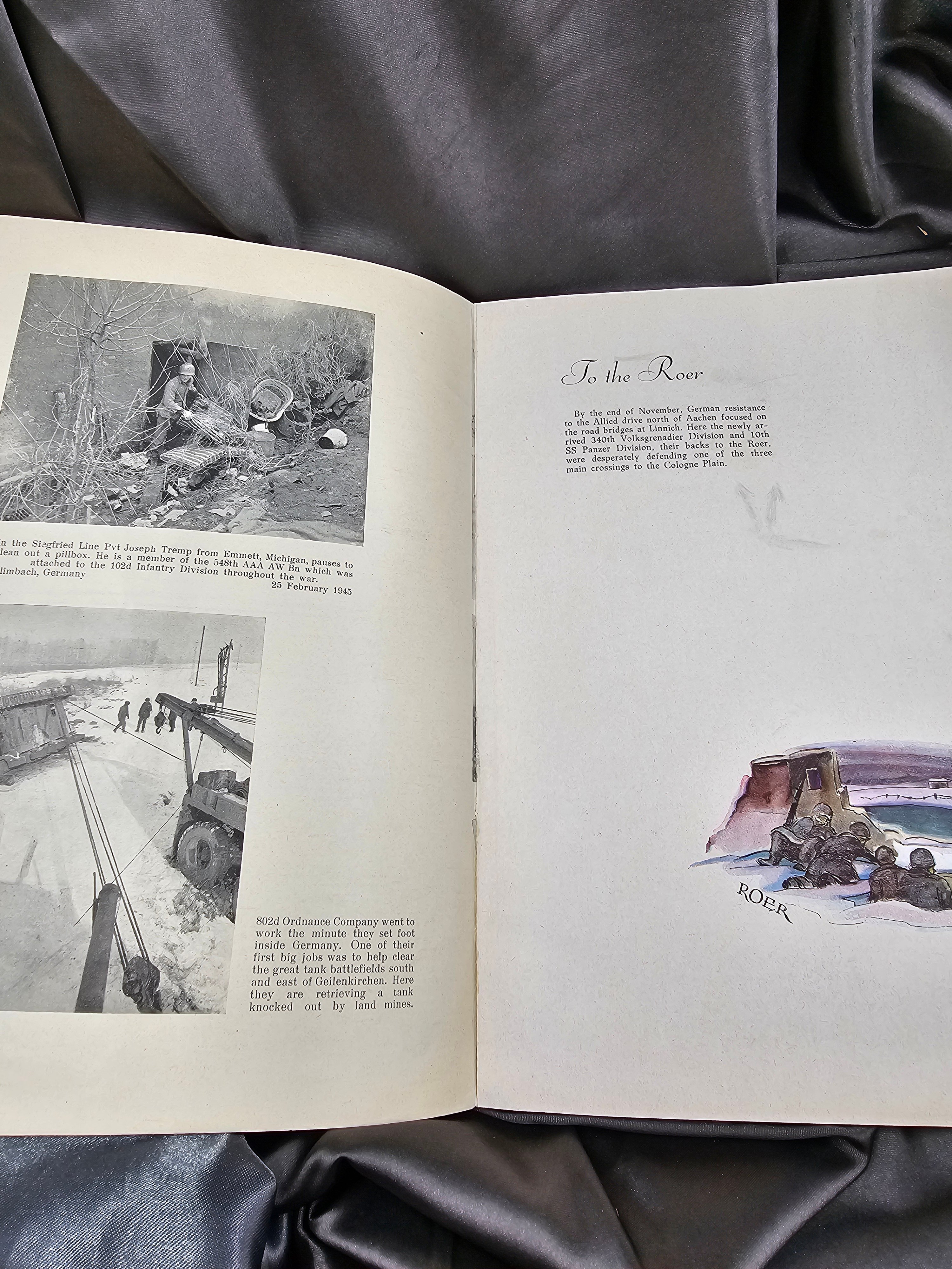 WWII US 102TH INFANTRY DIVISION THRU GERMANY UNIT HISTORY BOOK — image 2