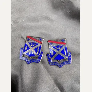 WWII US 18TH INFANTRY DIVISION DUI MATCHING PAIR