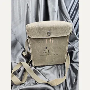 BELGIAN ARMY FIELD PHONE WITH CANVAS COVER