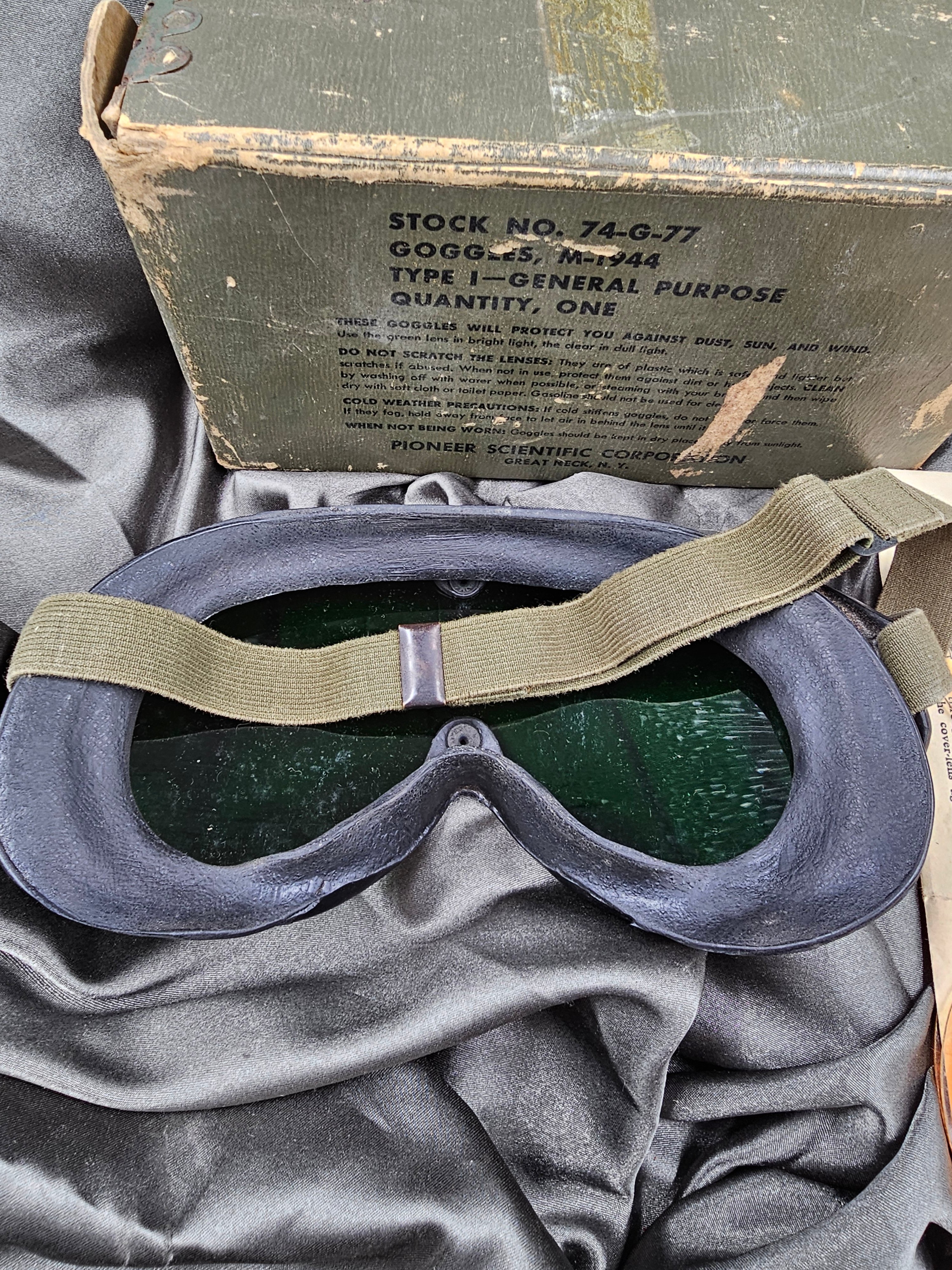 WWII US M1944 GOGGLES — image 4