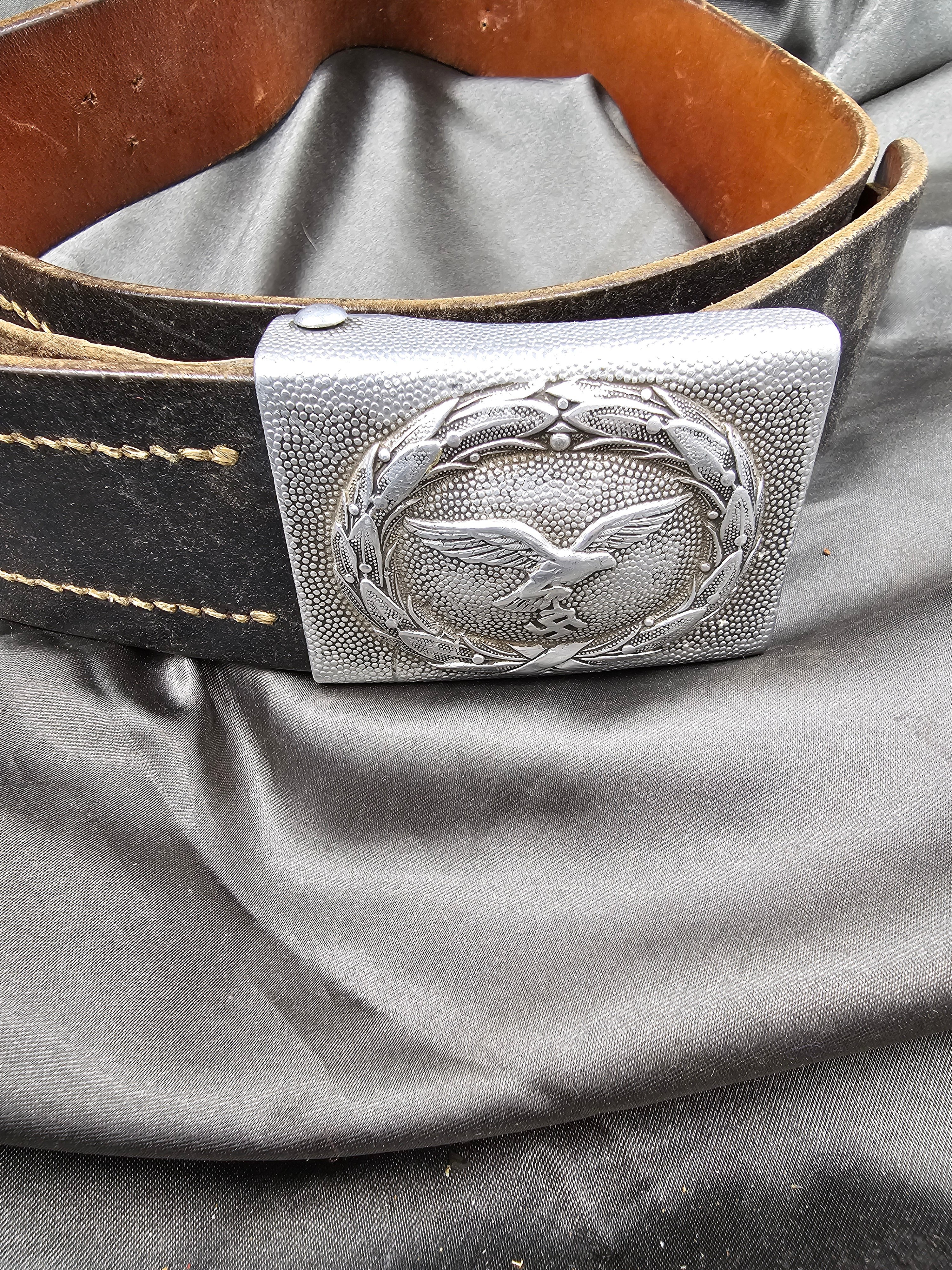WWII GERMAN LUFTWAFFE BELT AND BUCKLE — image 2