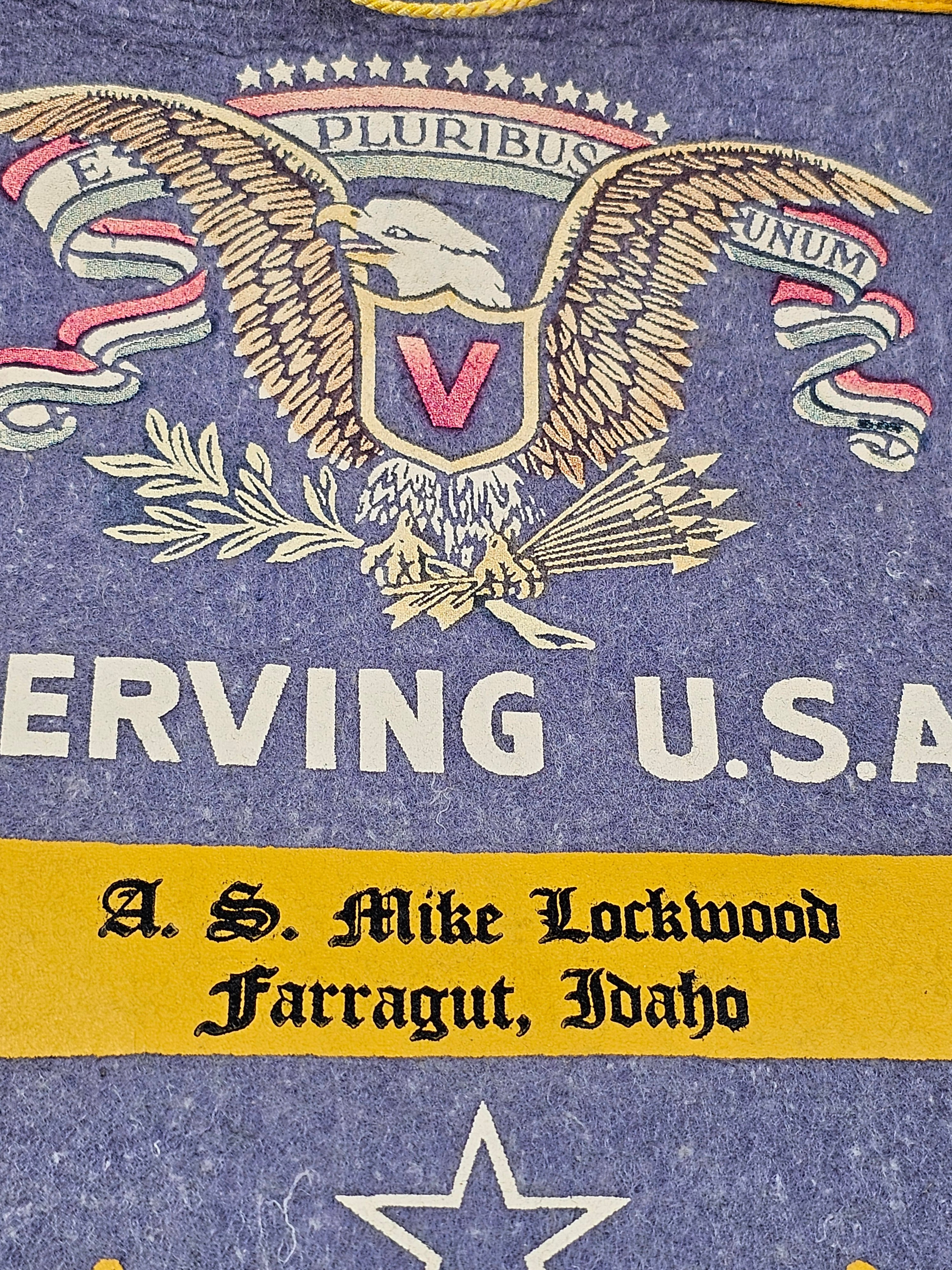 WWII US SOLDIER SON IN SERVICE BANNER — image 2