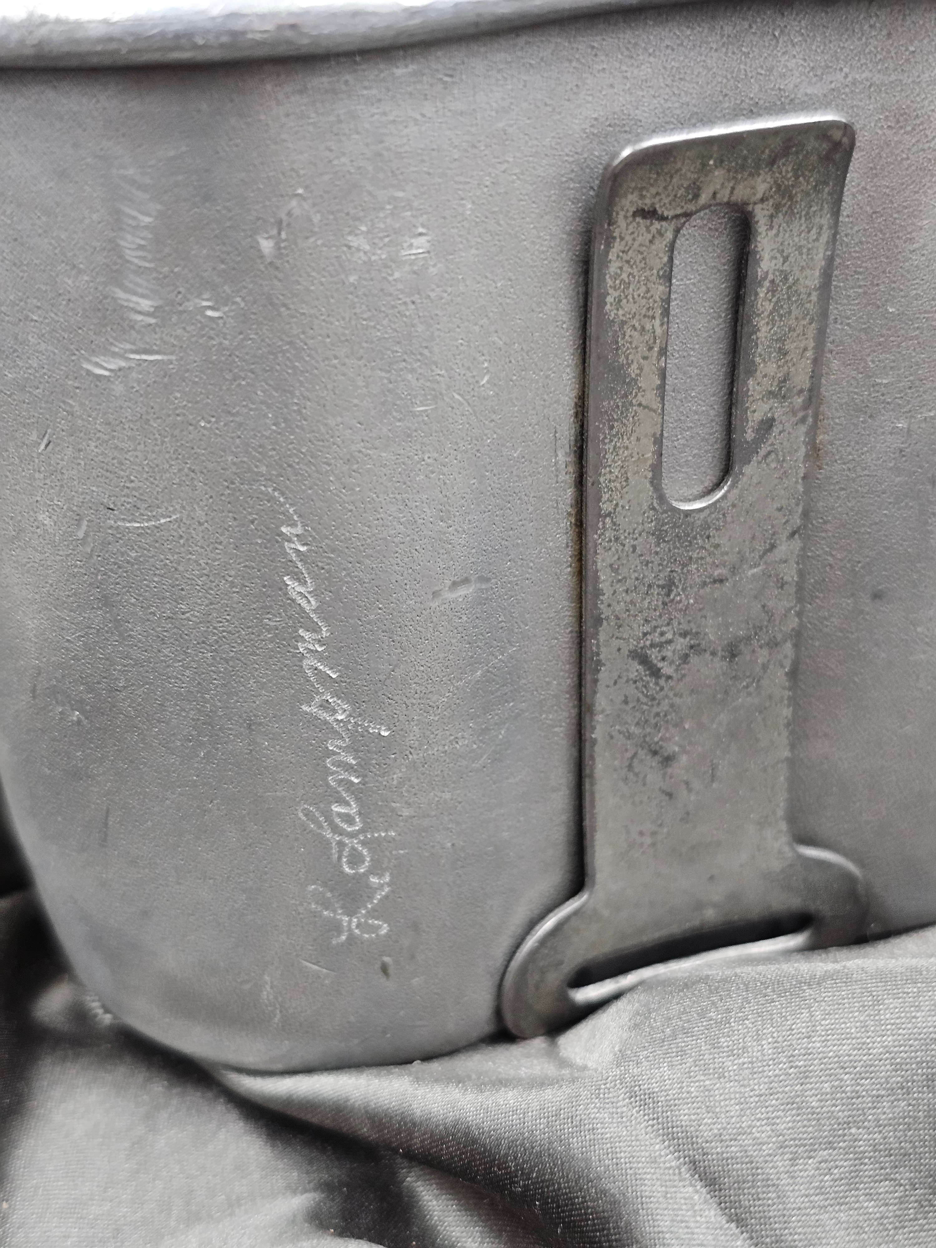 WWII ERA 1941 DATED NAMED CANTEEN CUP — image 2