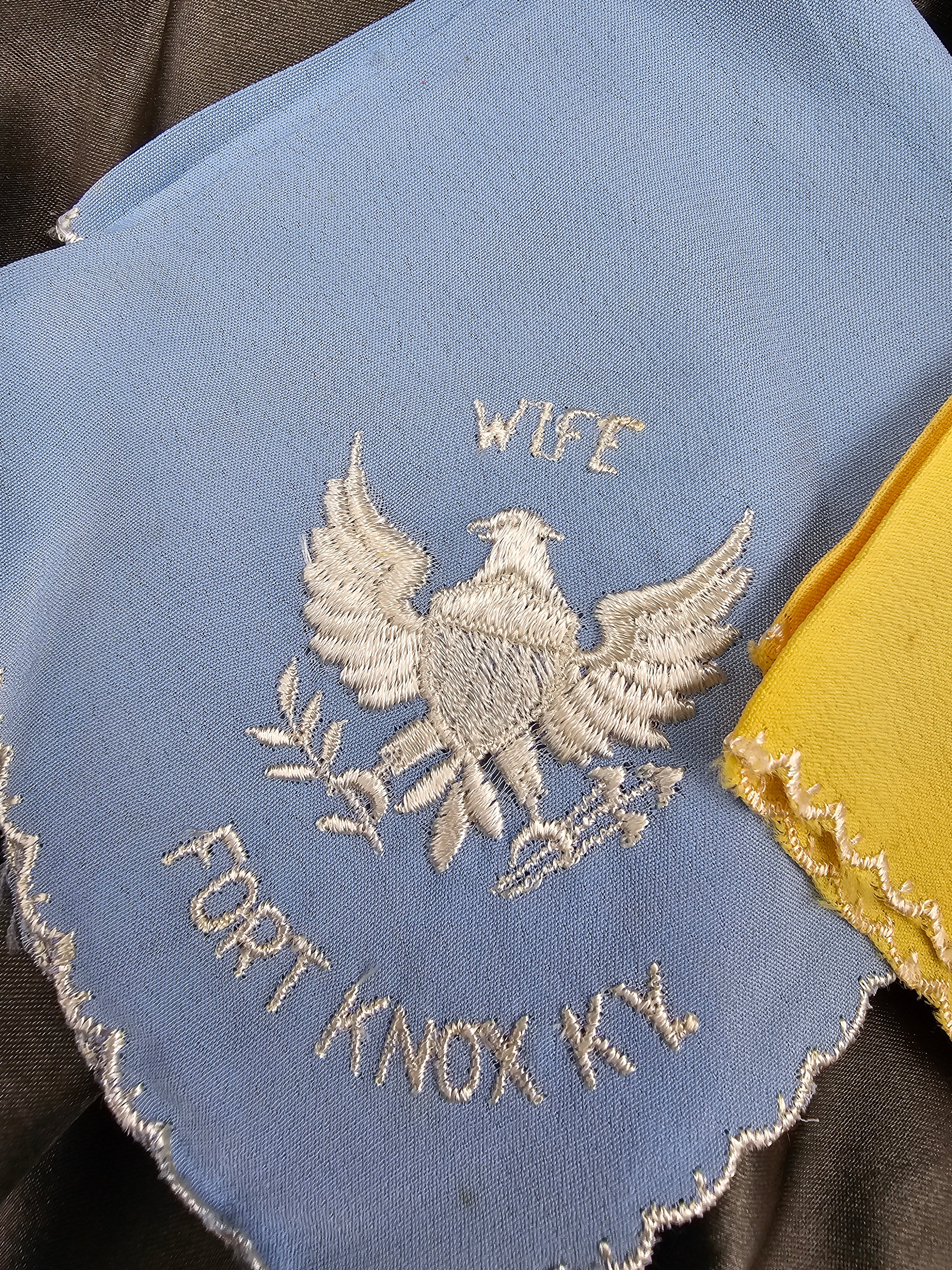 WWII SWEETHEART HANDKERCHIEF FORT KNOX V — image 4