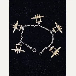 WWII ERA P38 SWEETHEART BRACELET